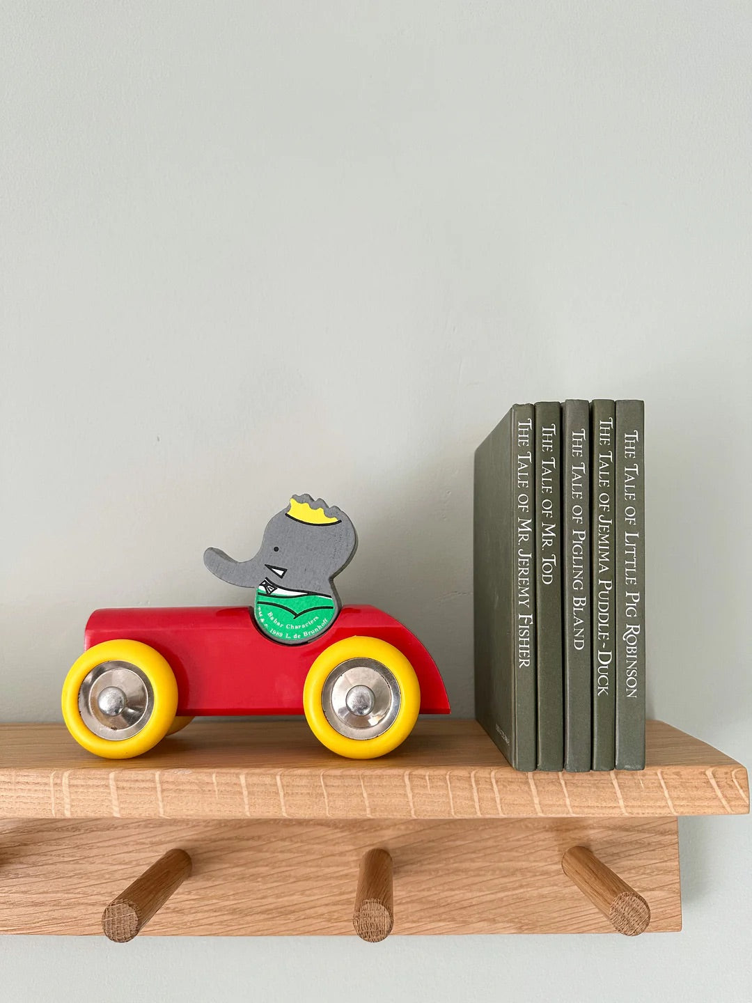 Vintage red toys, decor and accessories for nurseries, playrooms and kids' rooms