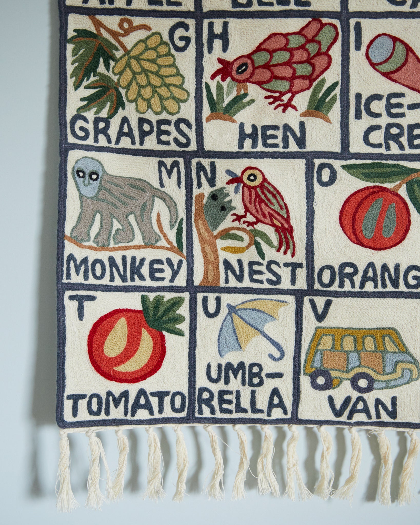 Alphabet tapestry, Sumbal (landscape)