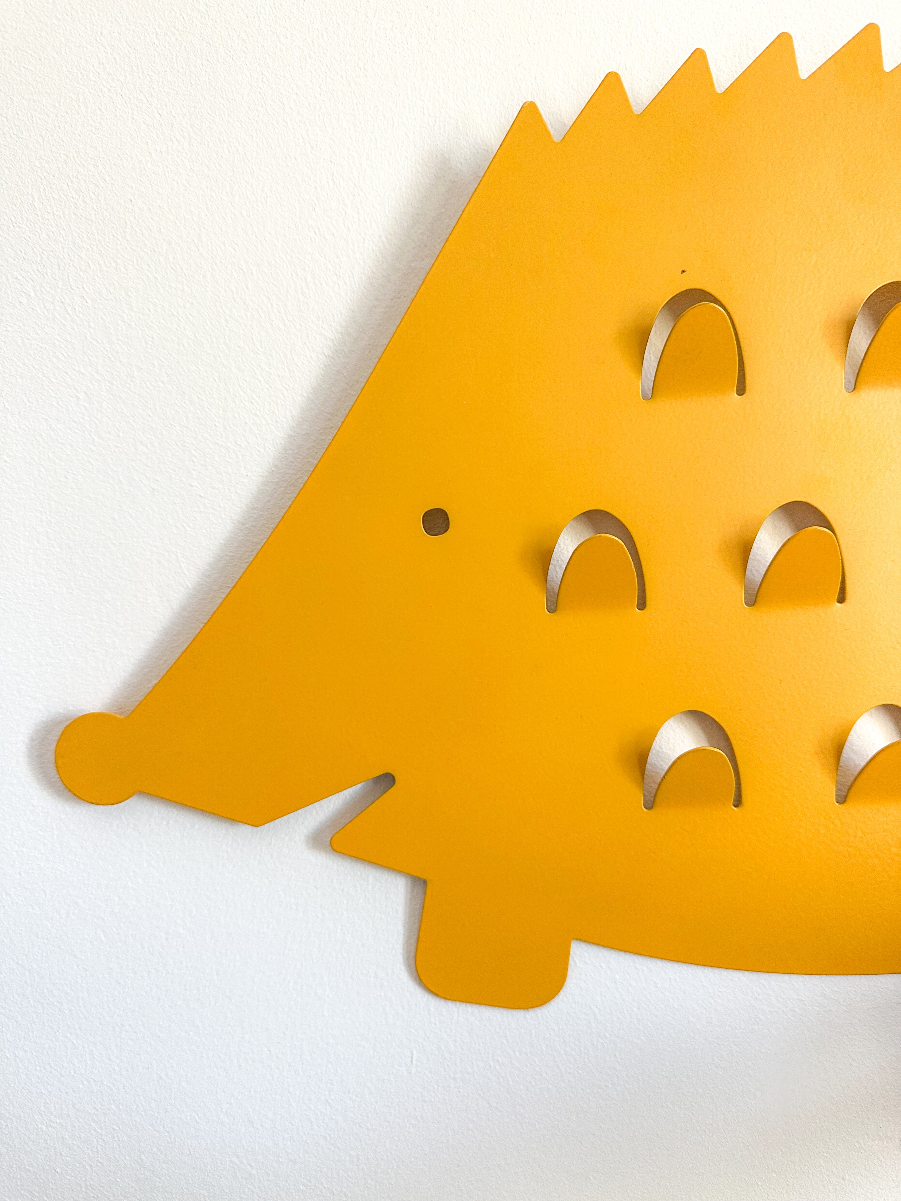 Vintage Hedgehog peg rail coat hook rack