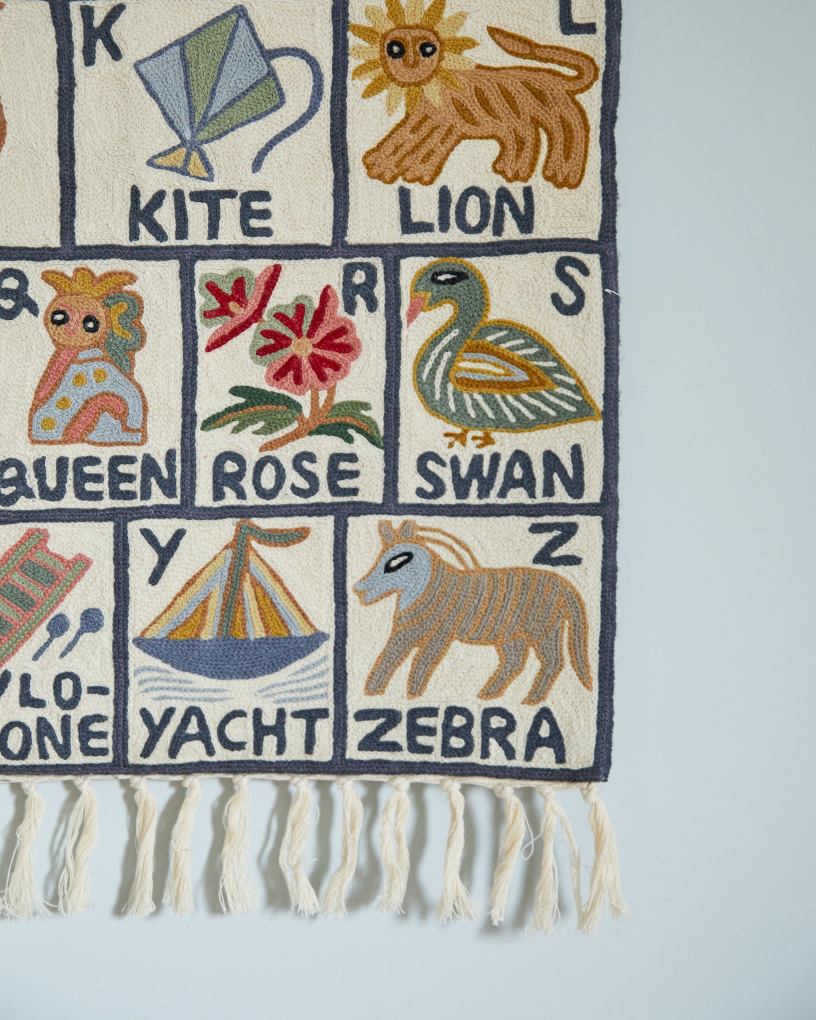 Alphabet tapestry, Sumbal (landscape)