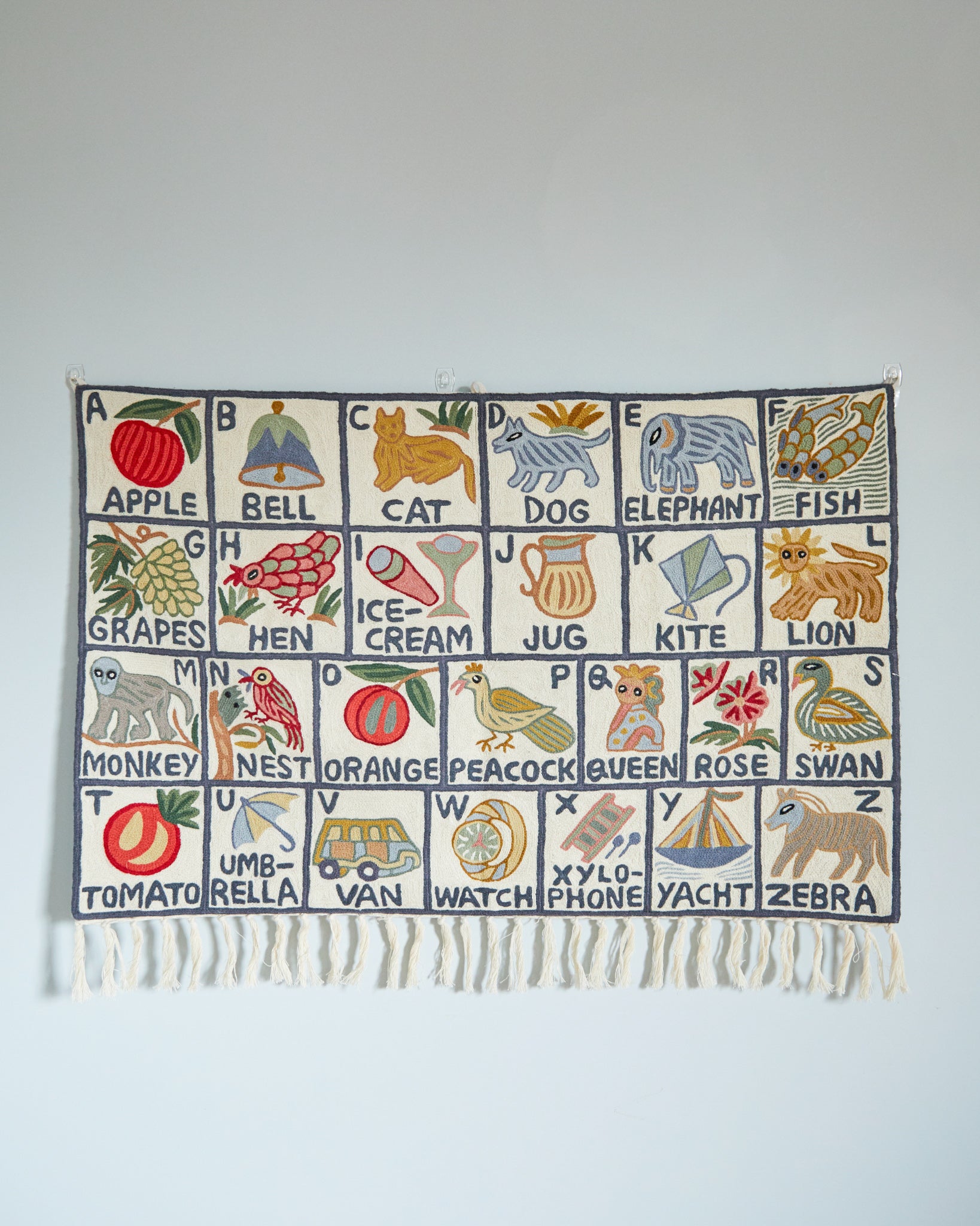 Alphabet tapestry, Sumbal (landscape)