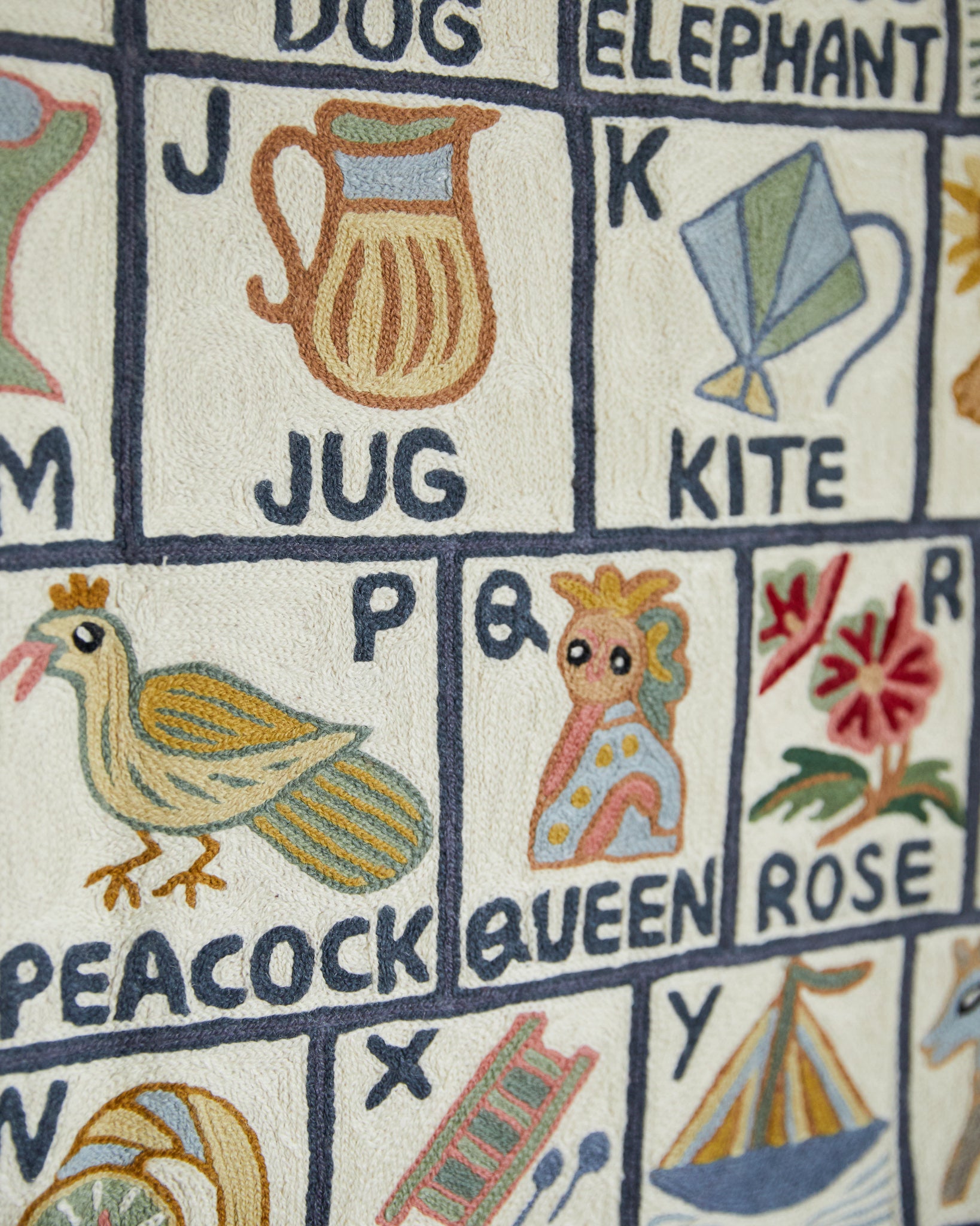 Alphabet tapestry, Sumbal (landscape)