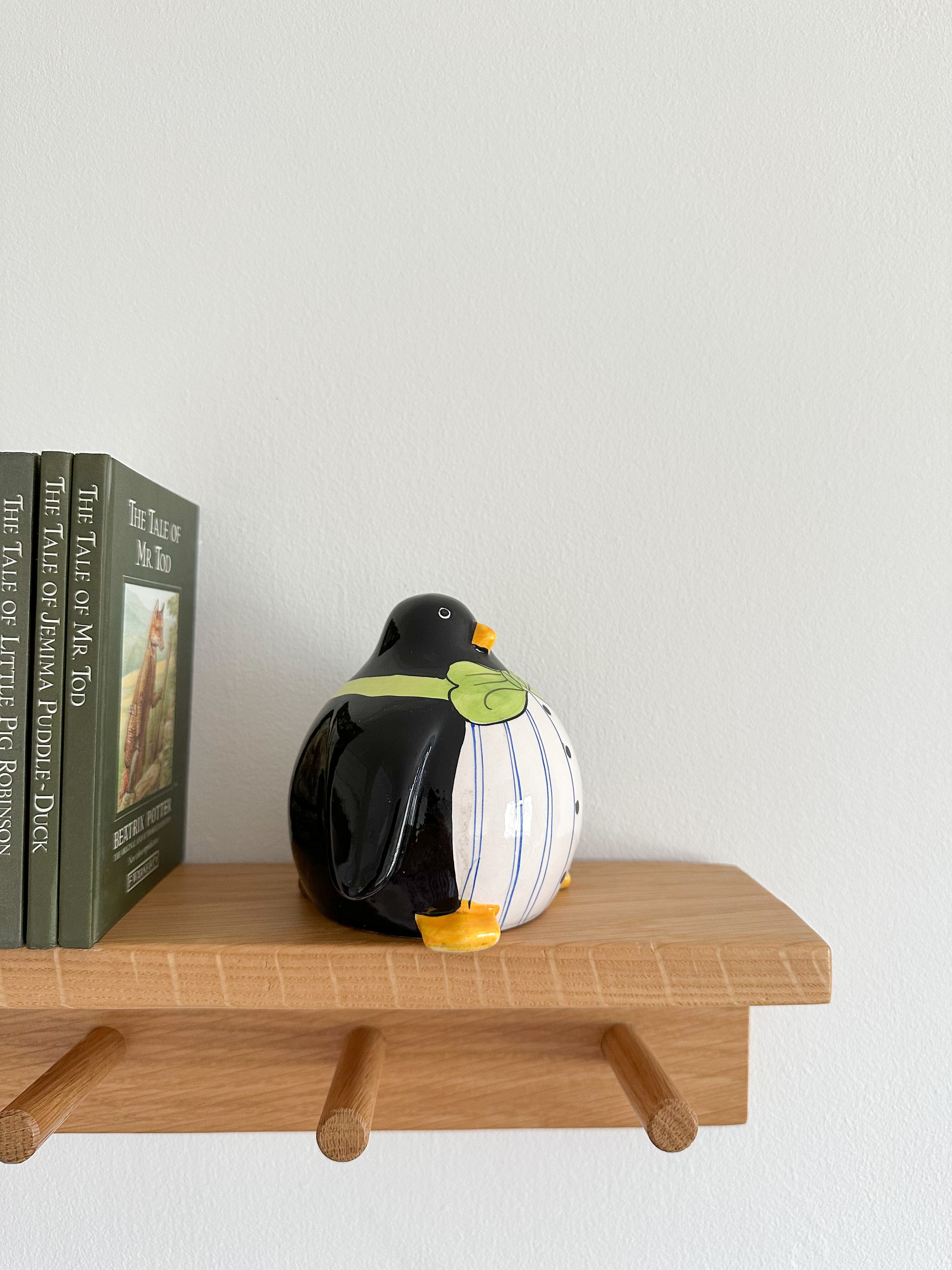 Vintage ceramic penguin piggy bank or money box - Moppet