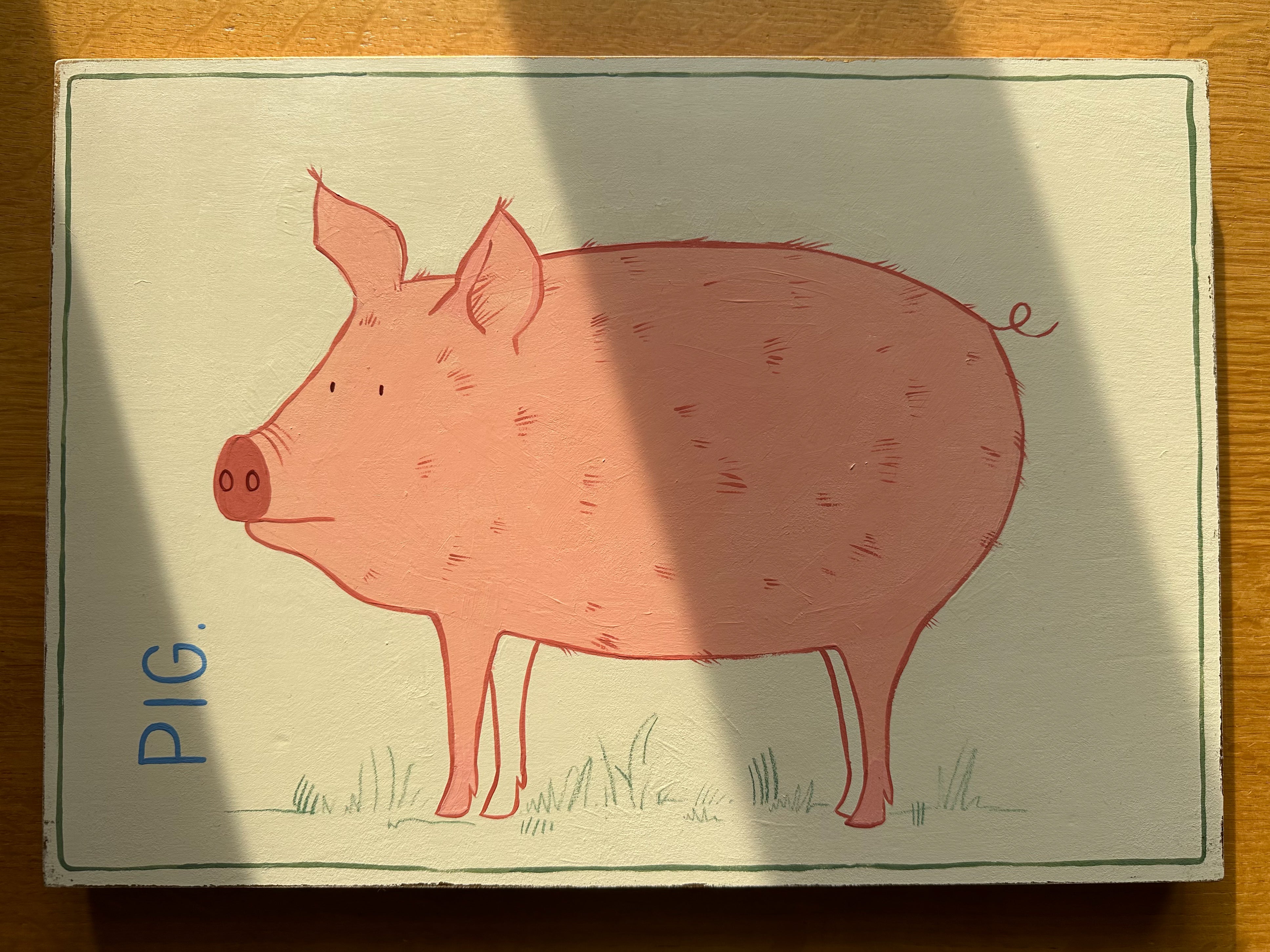 ‘Pig’, Gabriella Moxey X Moppet Mini Curators Collection, 2024 (as seen on TV’s ‘Portrait Artist of the Year 2024’) - Moppet
