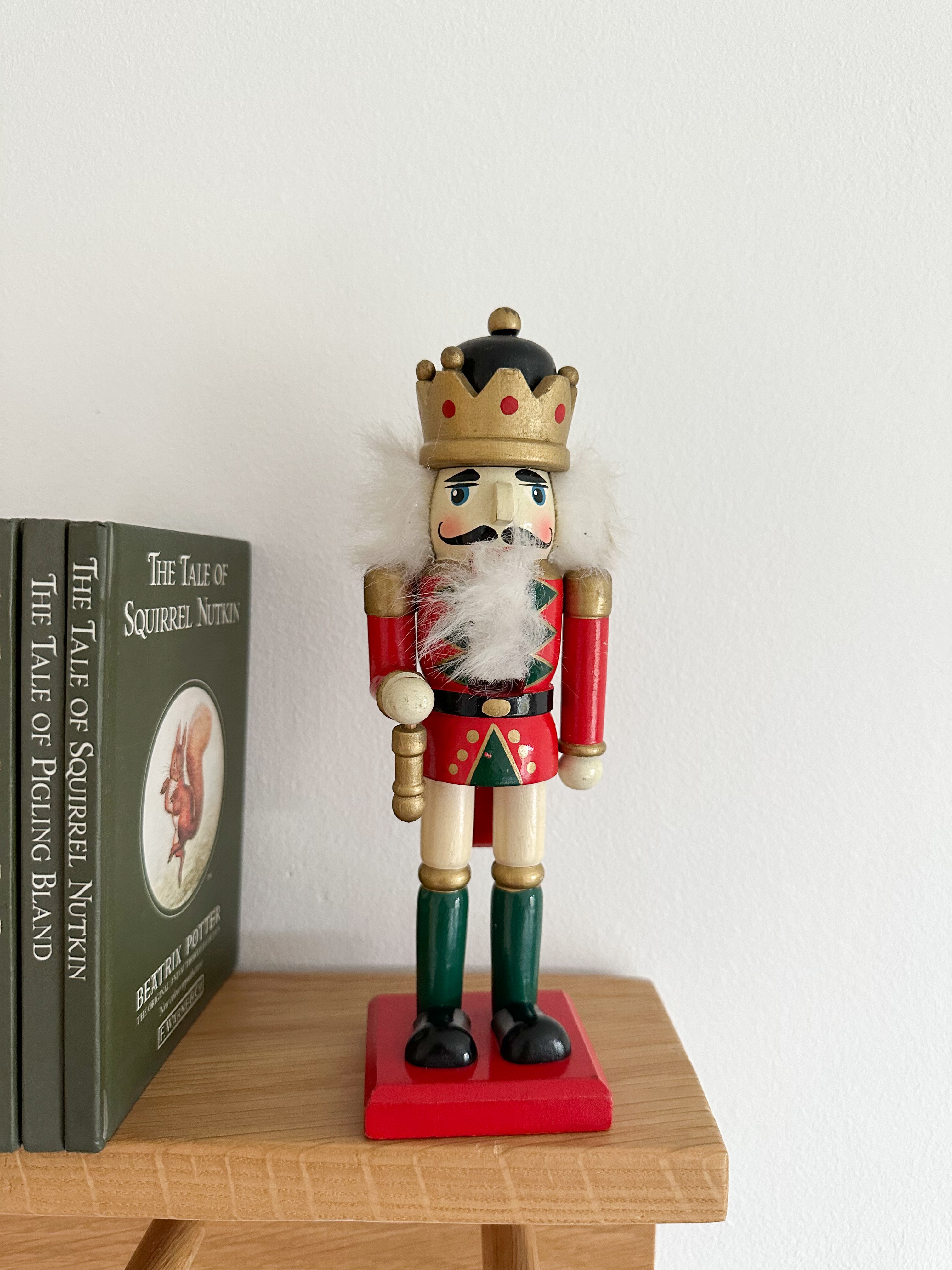 Vintage German wooden Nutcracker soldier Christmas ornament/decoration - Moppet