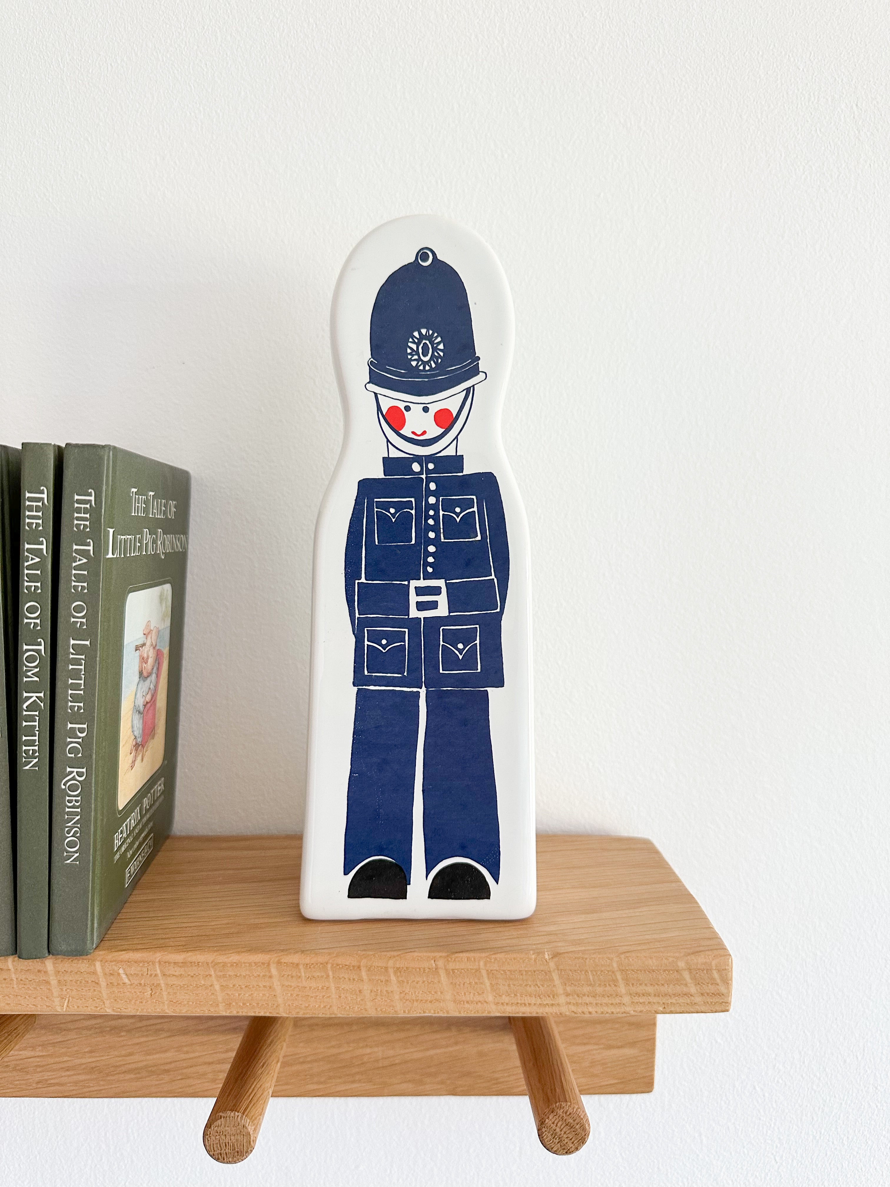 Vintage 1960s rare ceramic policeman/police officer piggy bank or money box, by Carlton Ware, designed by Vivienne Brennan and made in Britain - Moppet