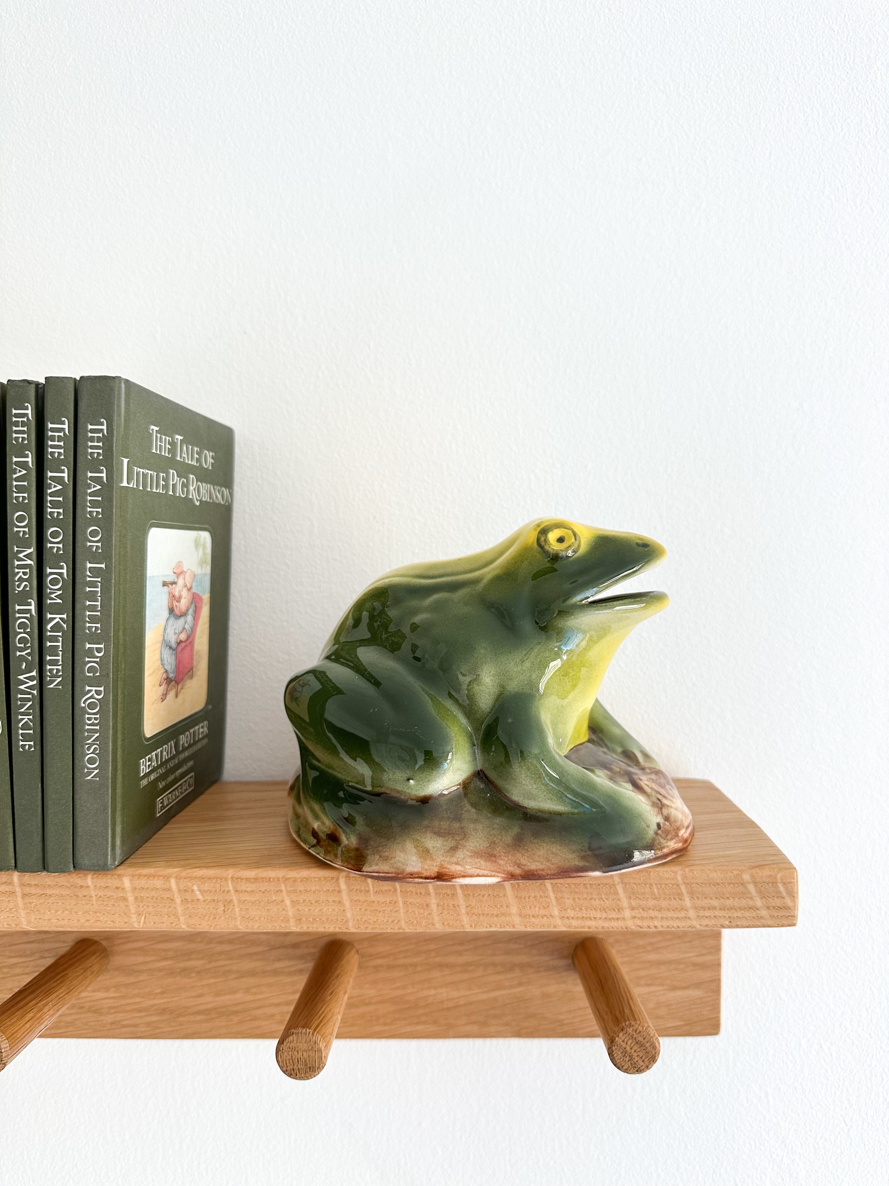 Vintage ceramic frog piggy bank or money box - Moppet