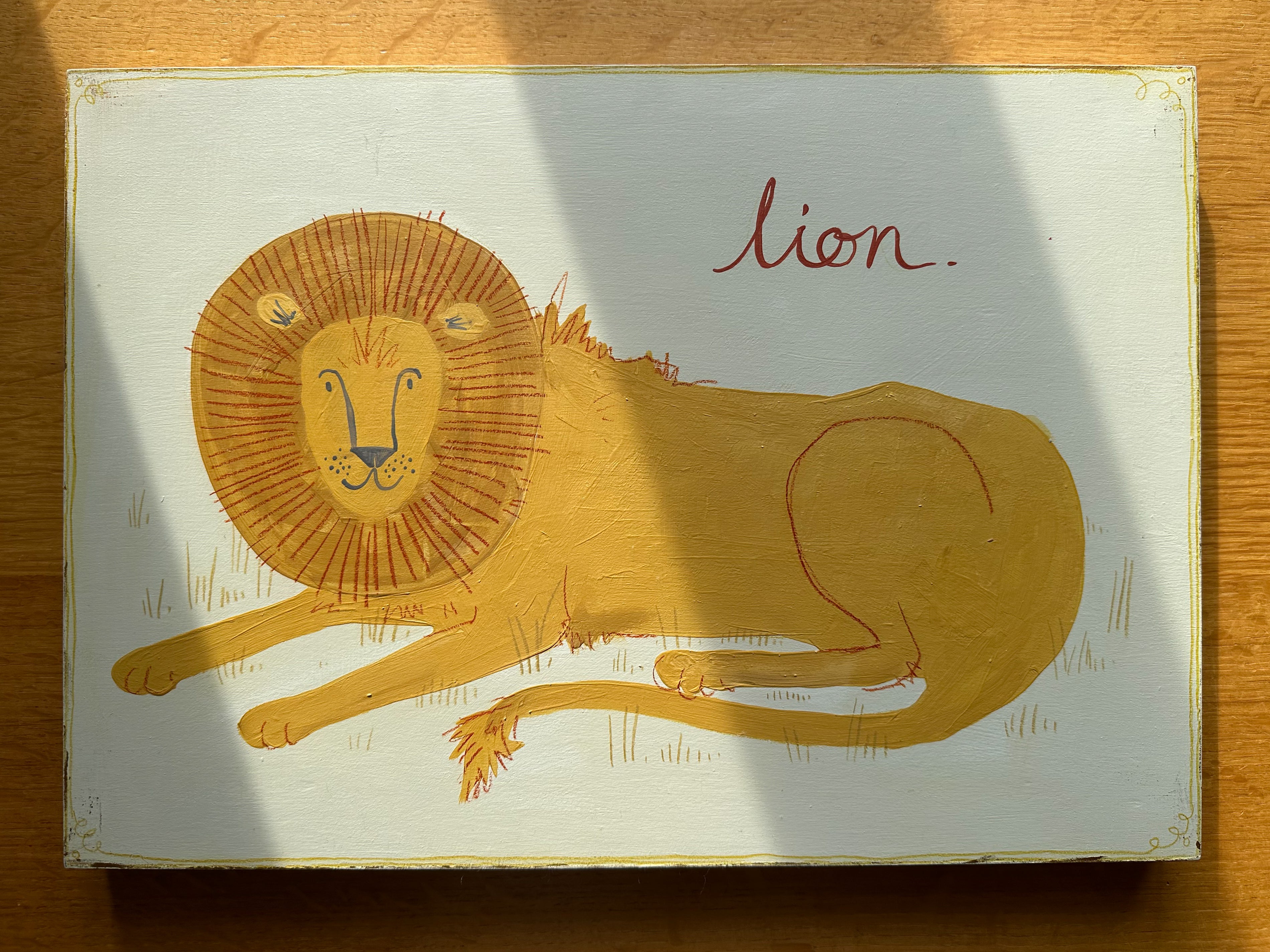 ‘Lion’, Gabriella Moxey X Moppet Mini Curators Collection, 2024 (as seen on TV’s ‘Portrait Artist of the Year 2024’) - Moppet