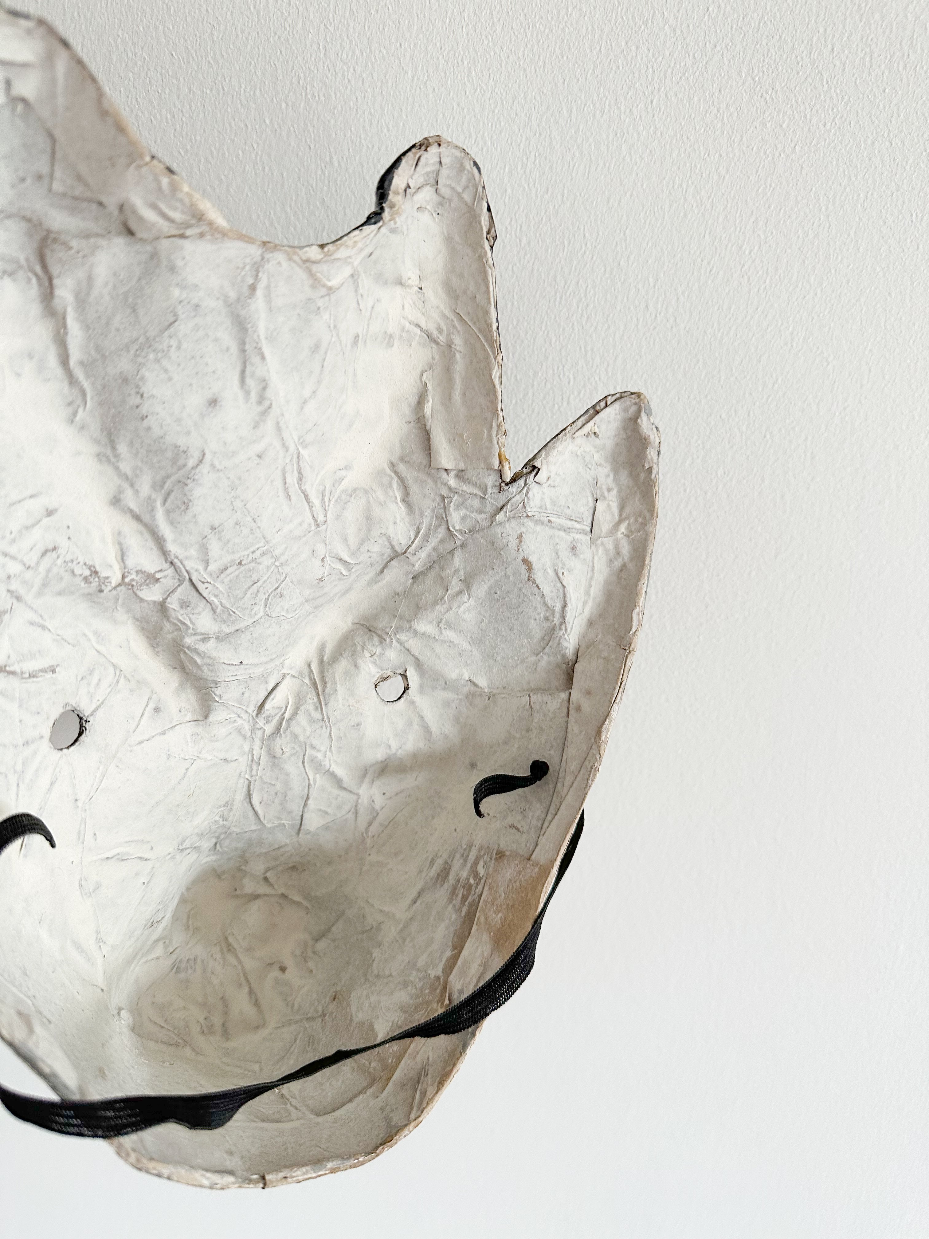 Vintage handmade papier mâché goat/animal mask wall art - Moppet