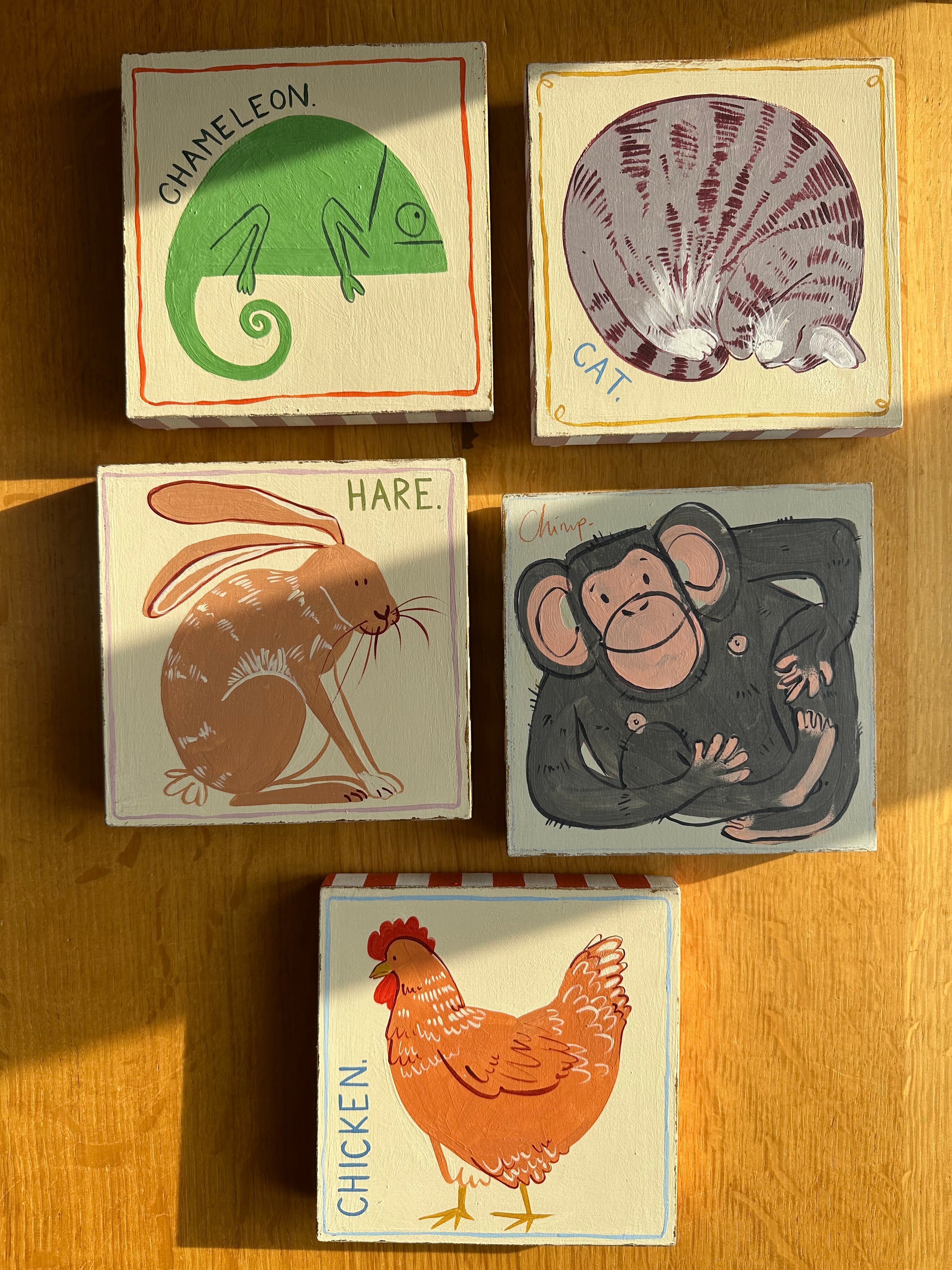 ‘Chicken’, Gabriella Moxey X Moppet Mini Curators Collection, 2024 (as seen on TV’s ‘Portrait Artist of the Year 2024’) - Moppet