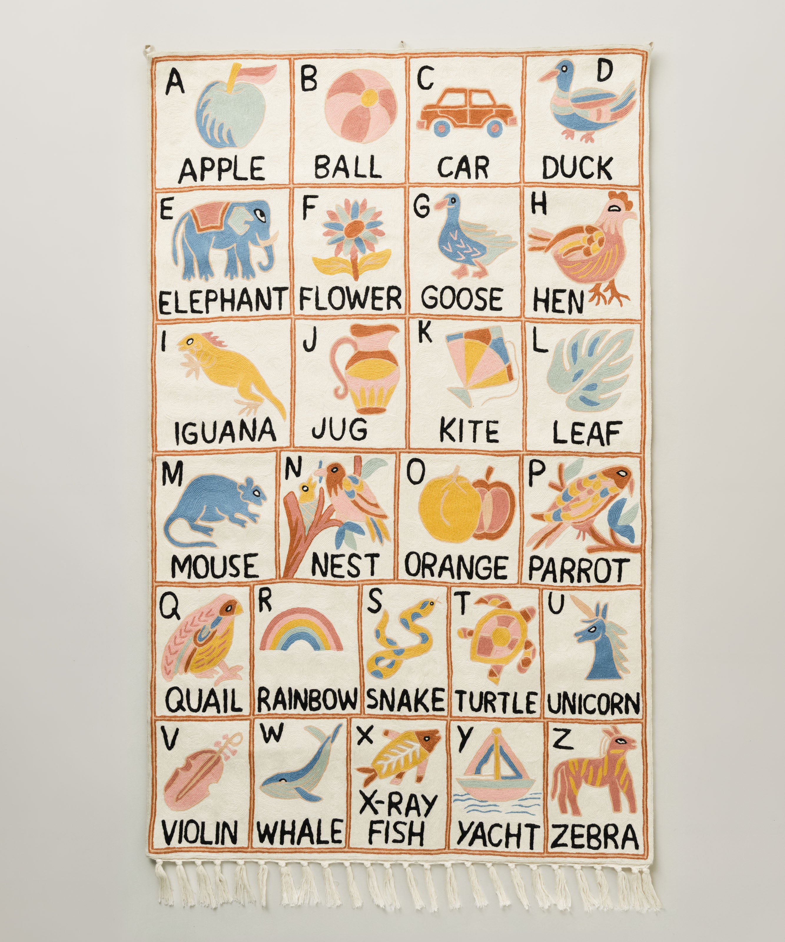 Alphabet tapestry, Aru