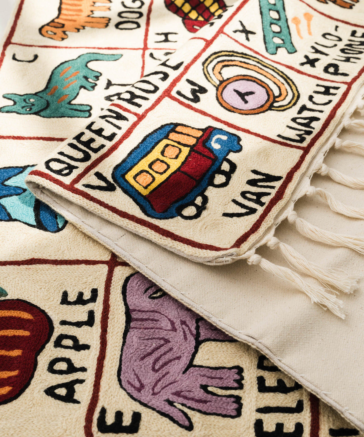 Alphabet tapestry, Nishat