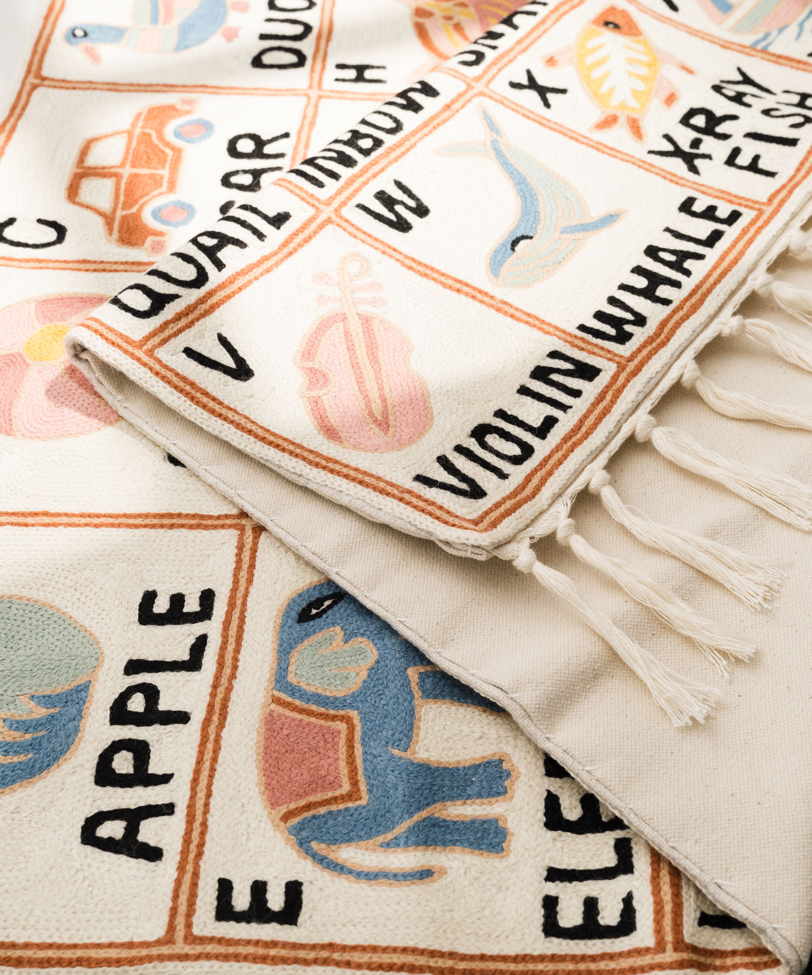 Alphabet tapestry, Aru