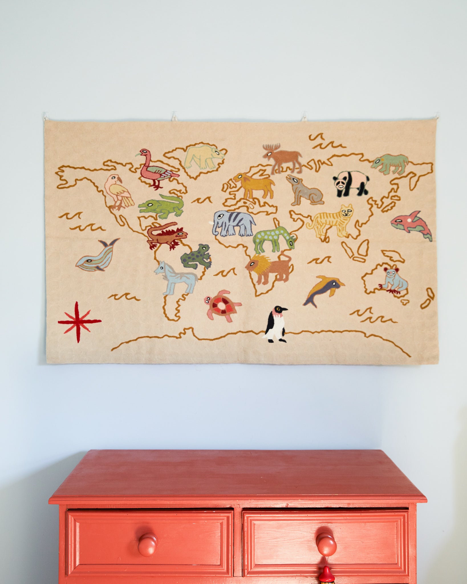 World Map tapestry, Suru