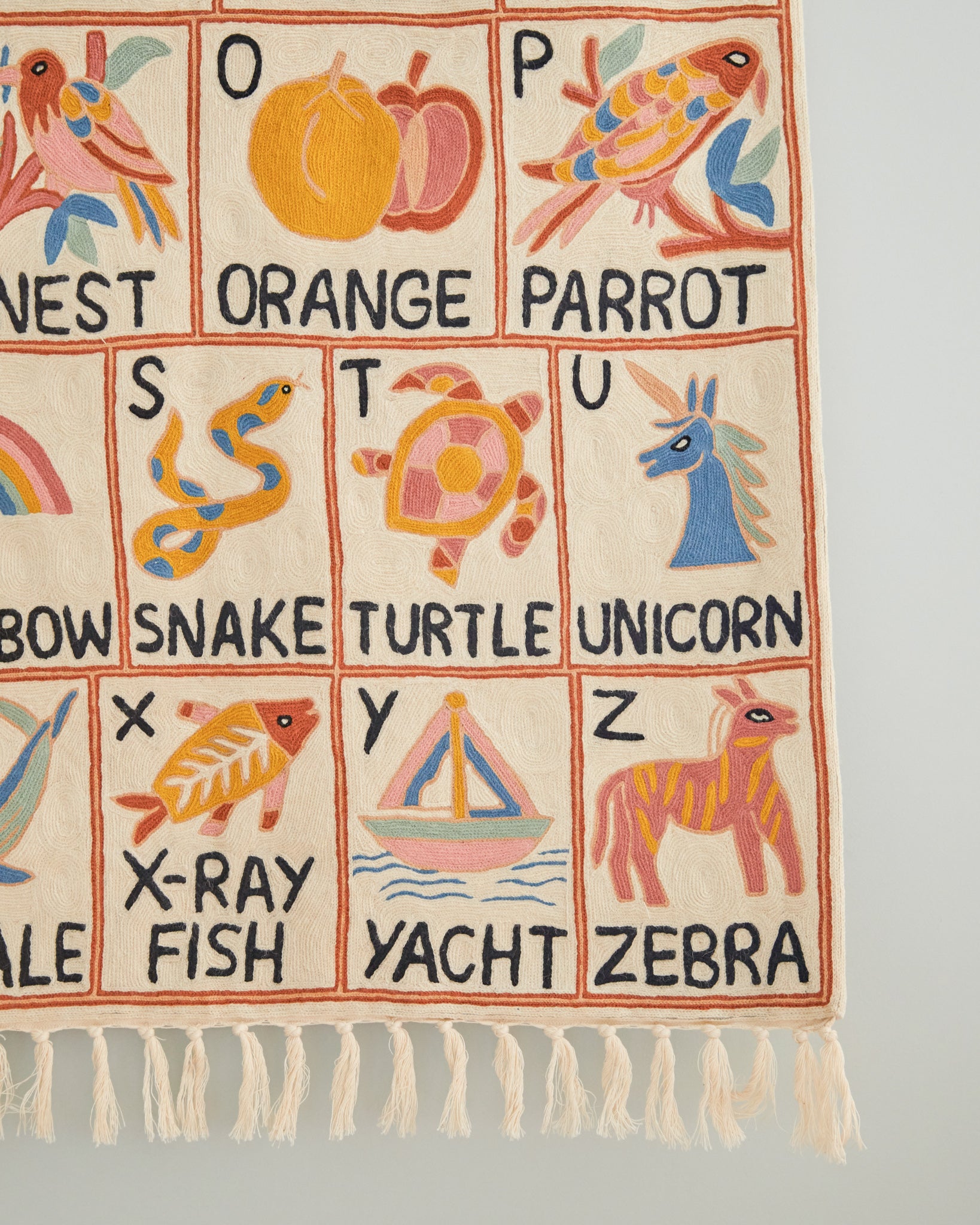 Alphabet tapestry, Aru