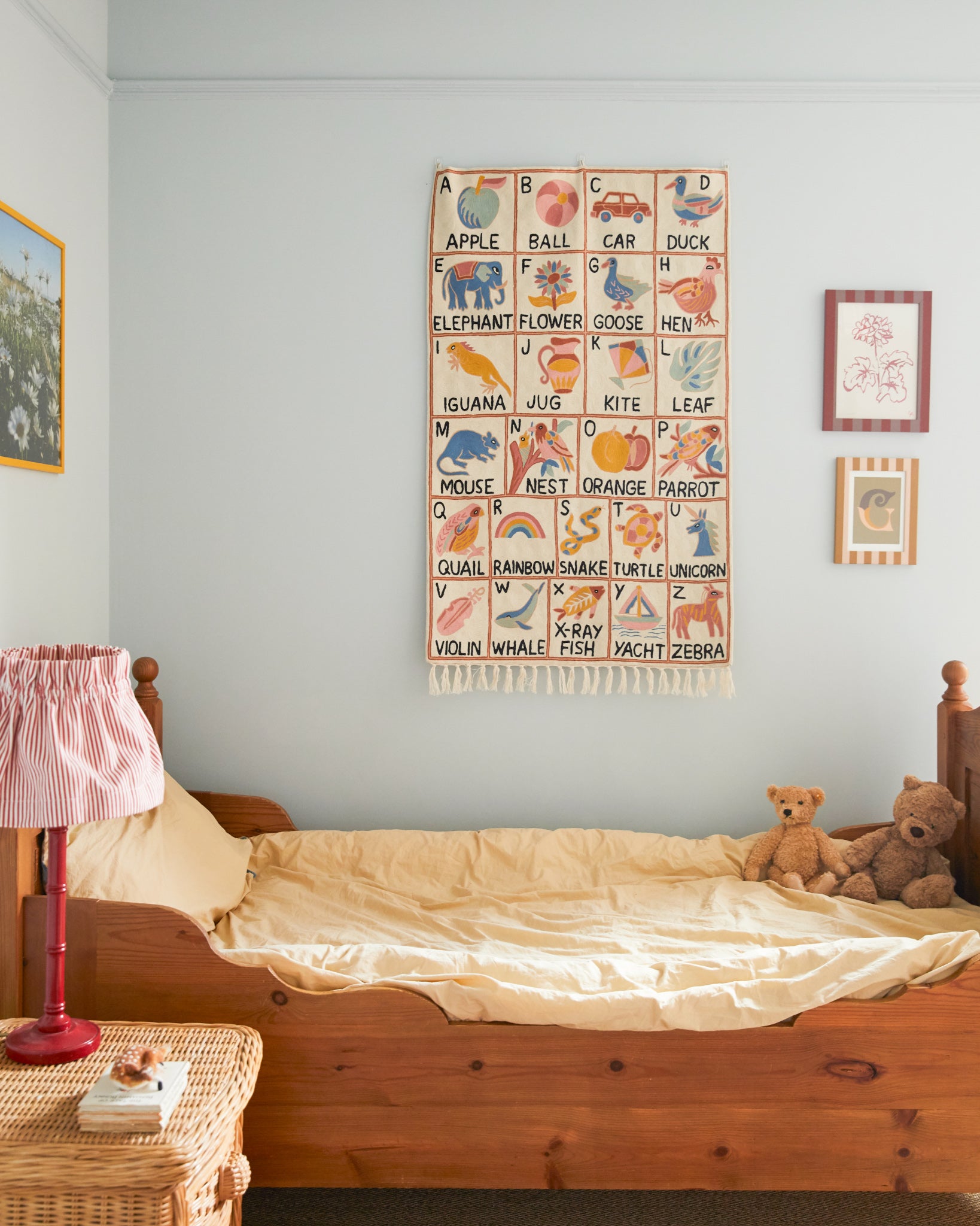 Alphabet tapestry, Aru