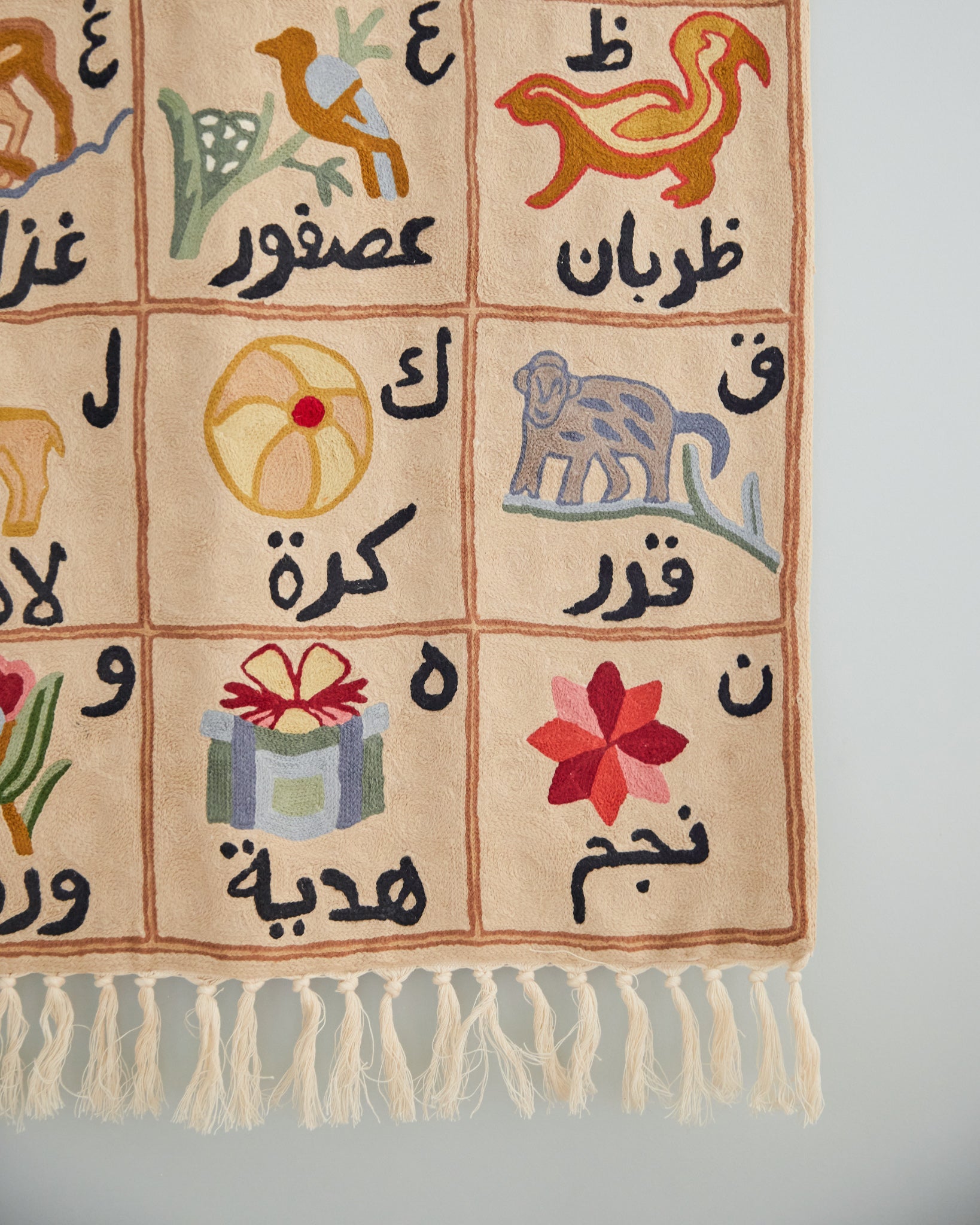 Arabic alphabet tapestry (الْأَبْجَدِيَّة الْعَرَبِيَّة), Suru