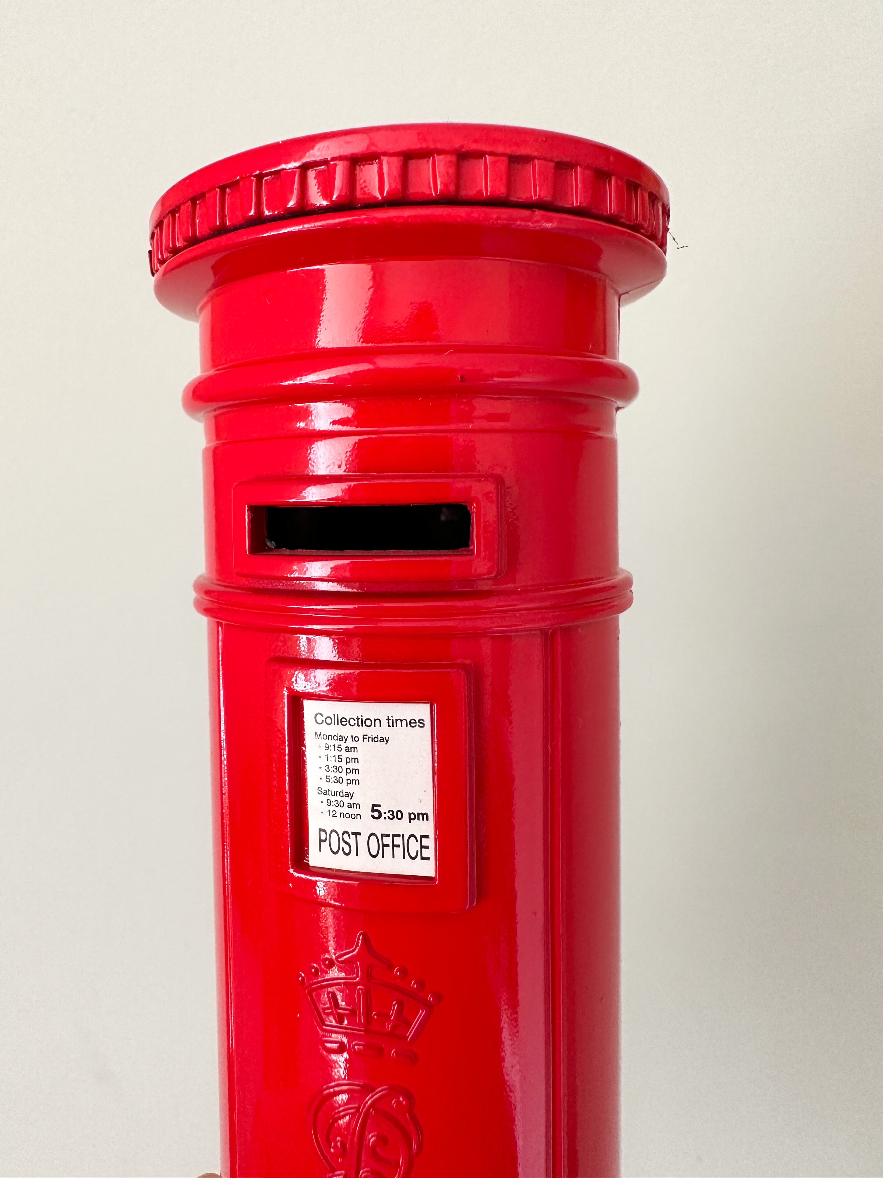 Vintage metal post box money box ‘piggy bank’ - Moppet