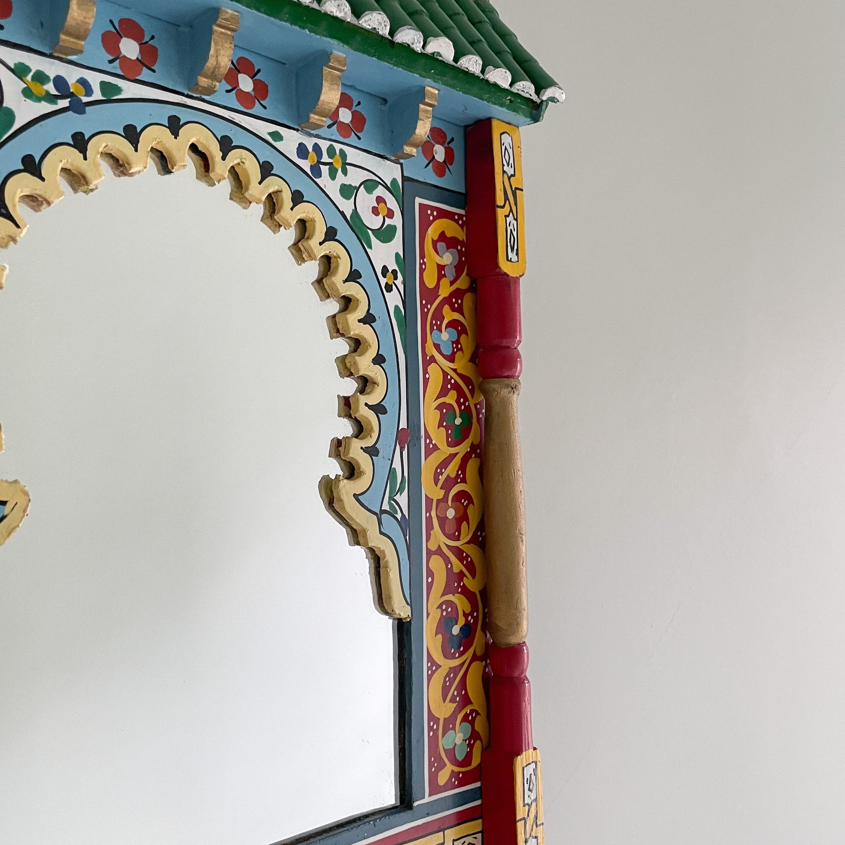 Vintage Arabic colourful arched mirror - Moppet