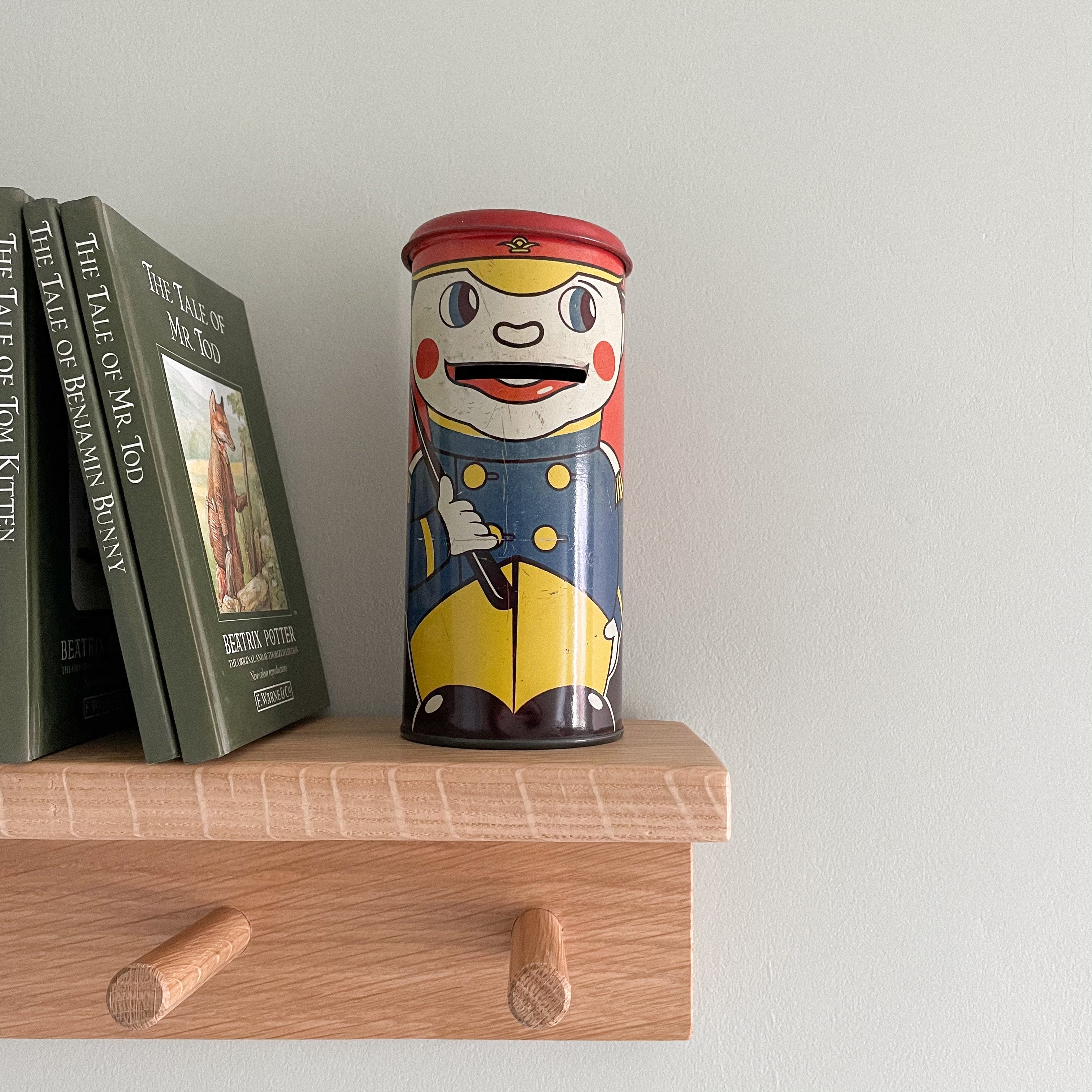 Vintage postbox piggy bank money tin - Moppet