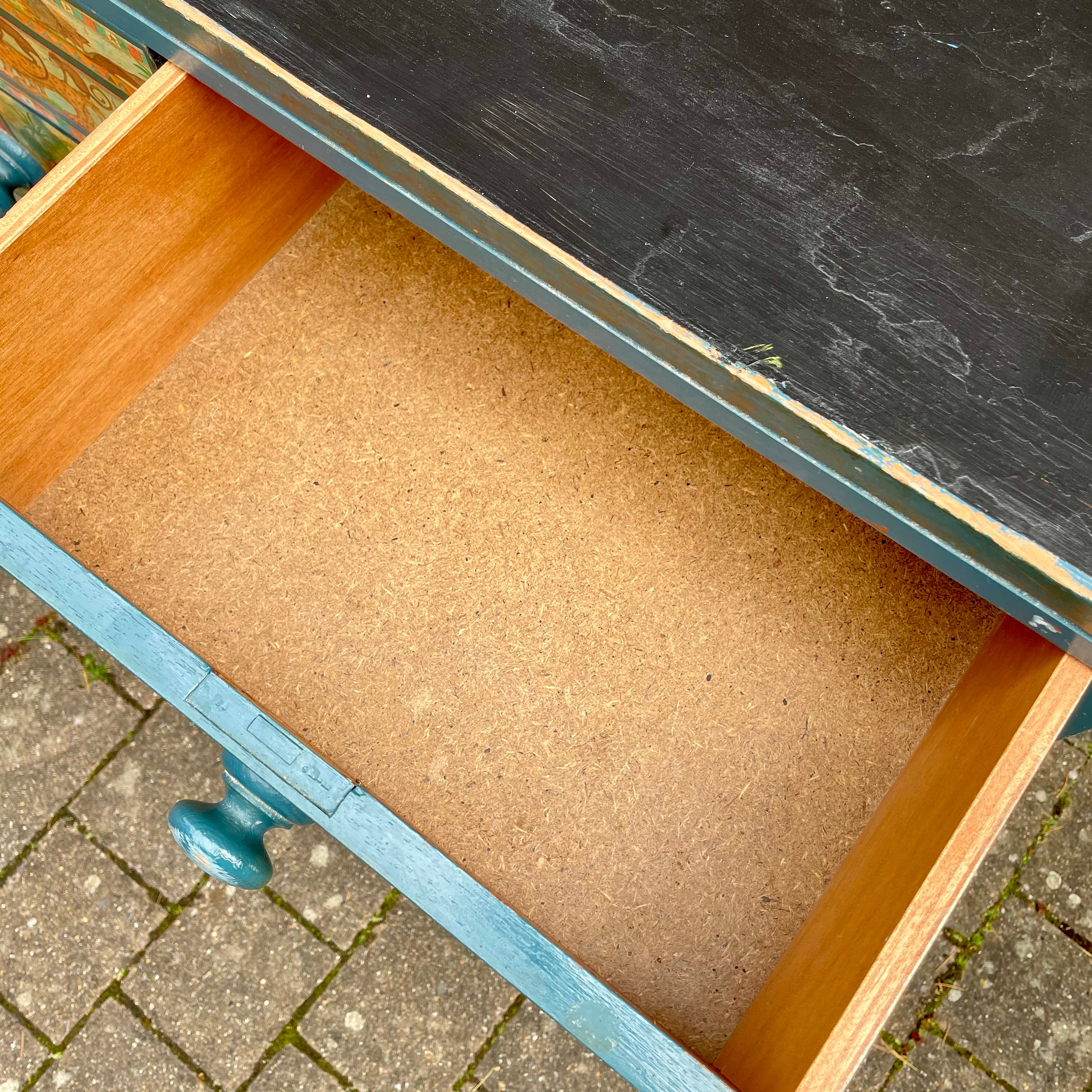 Vintage Edwardian chest of drawers with 1950s 'Noah's Ark' decoupage - Moppet