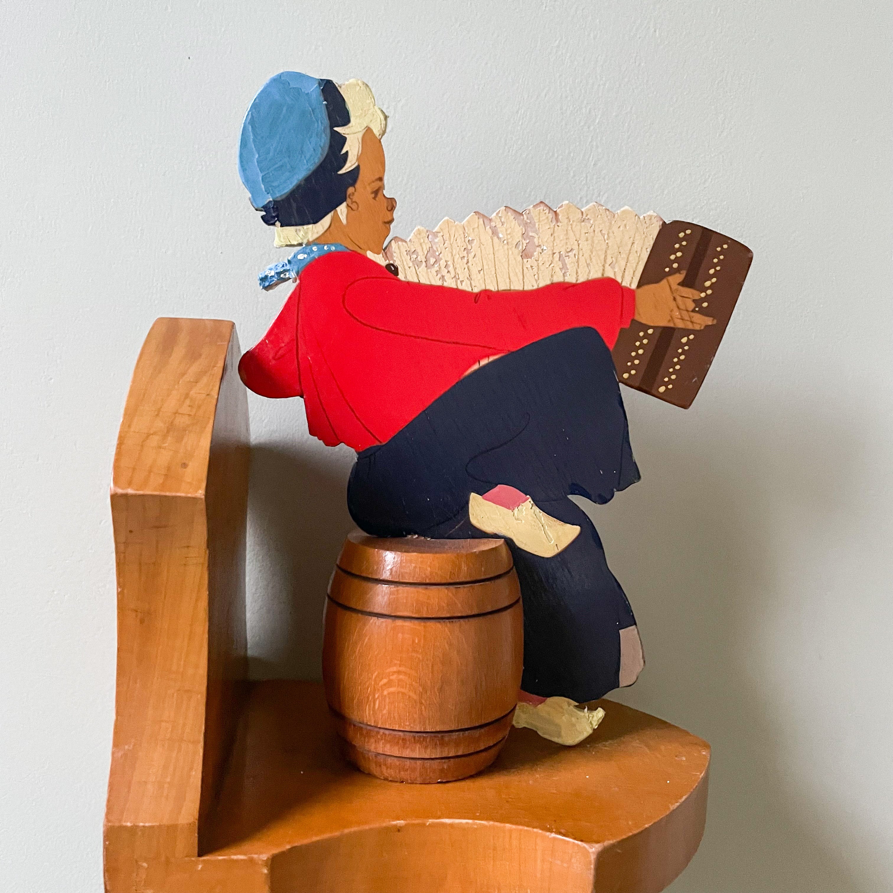 Vintage 1940/50s German wooden bookends in the style of Mertens Kunst - Moppet