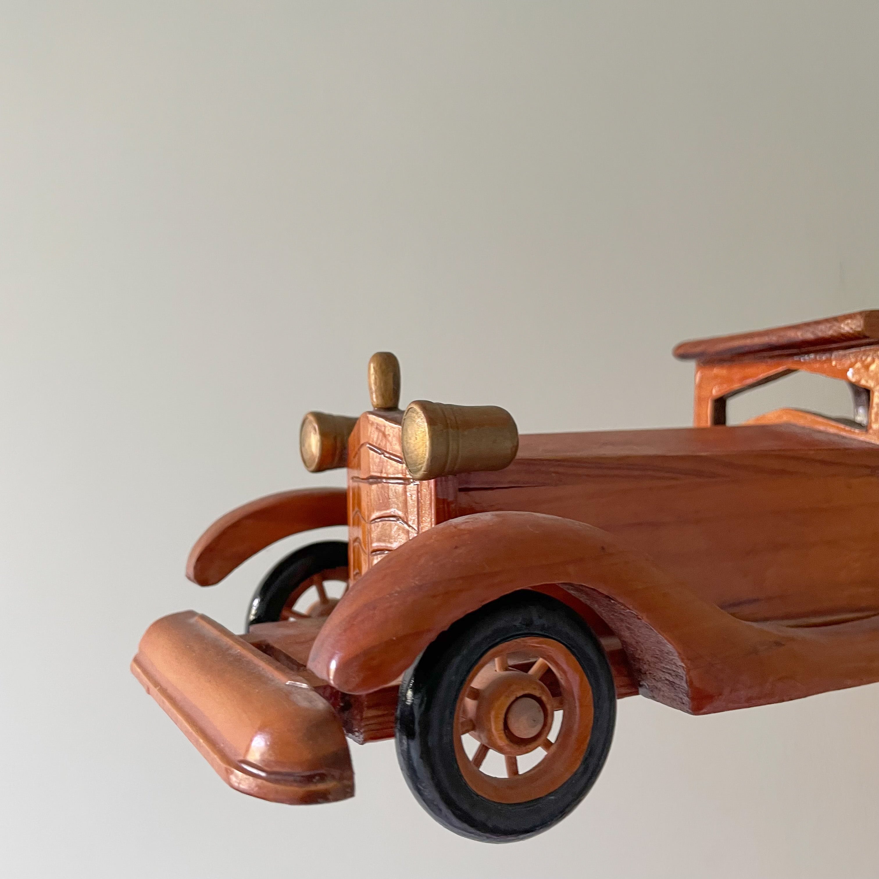 Vintage handmade wooden classic car - Moppet