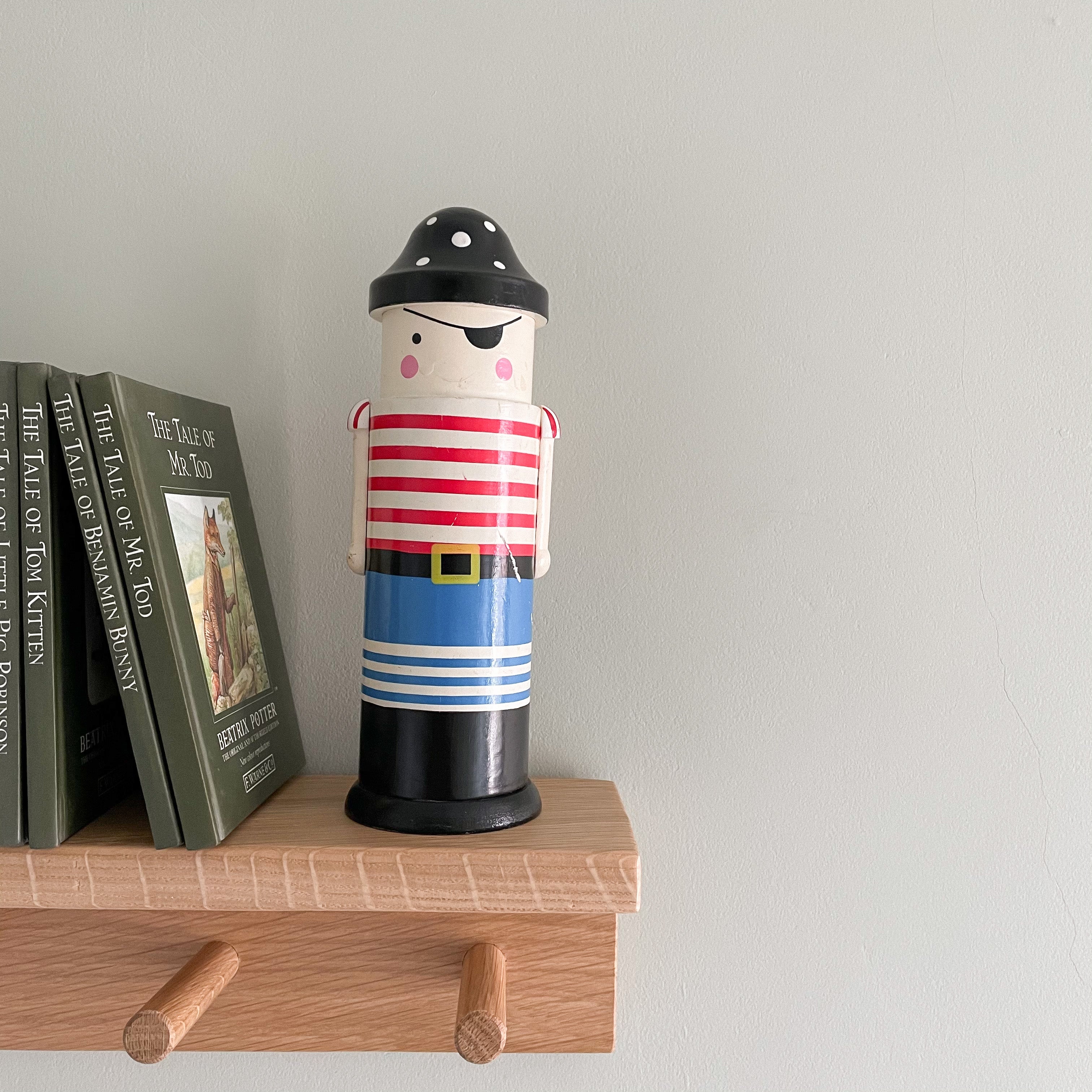 Vintage wooden pirate money box - Moppet
