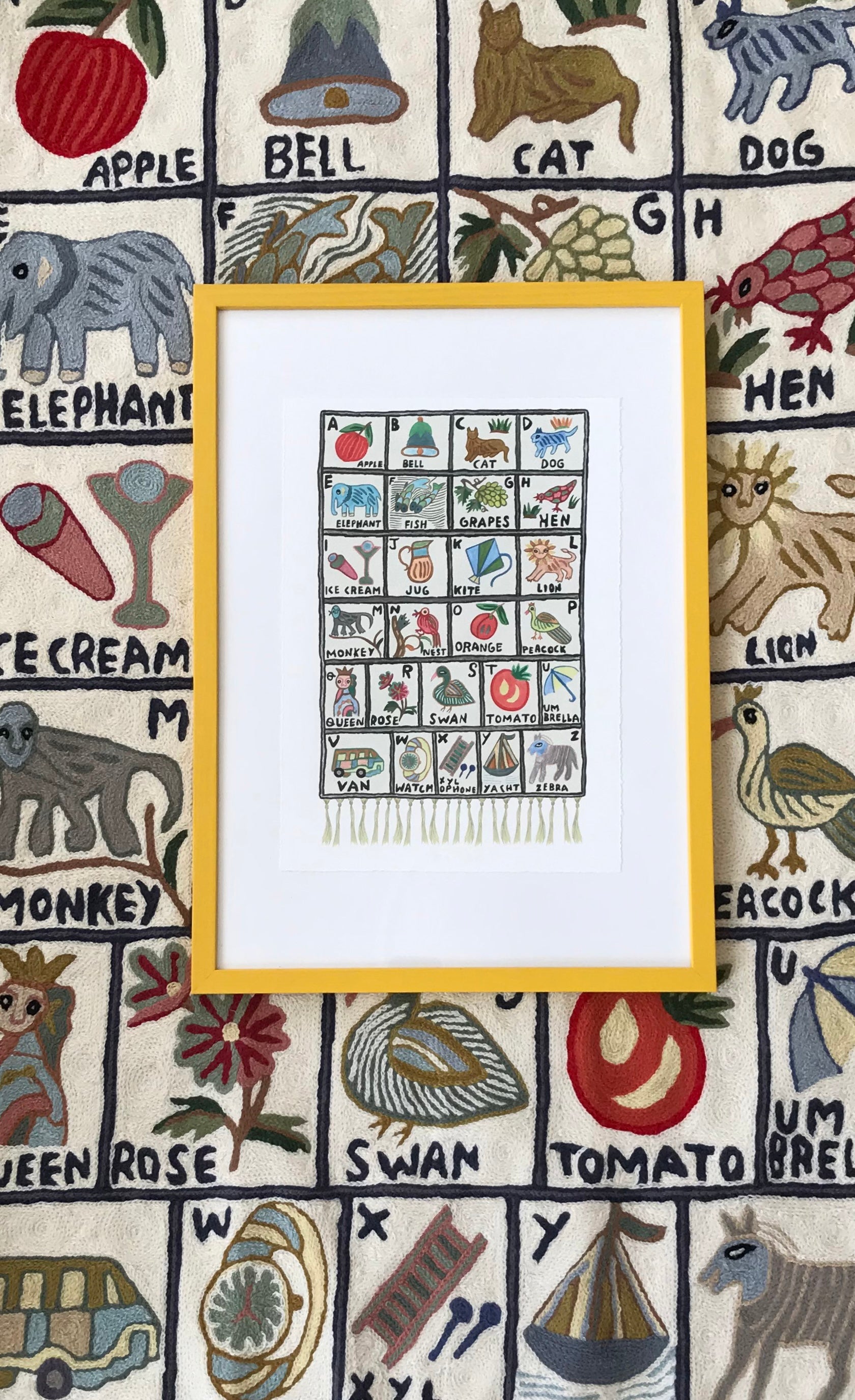 Illustrated Tapestry signed limited edition print | LOVE FROM LEXI artist collaboration - Moppet