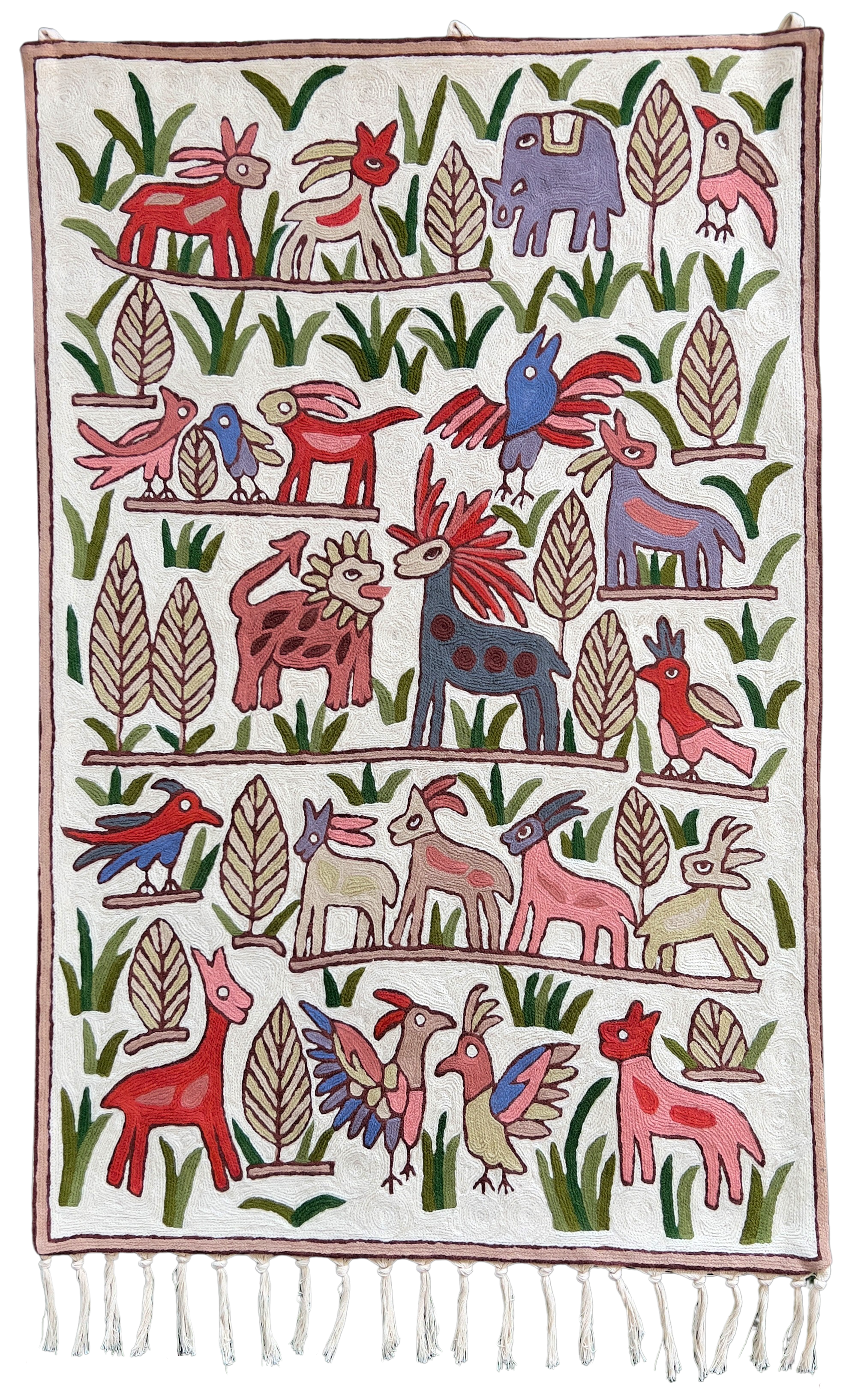 *NEW* Handmade folk art animal children’s wall hanging tapestry | Tulian | PREORDER - Moppet