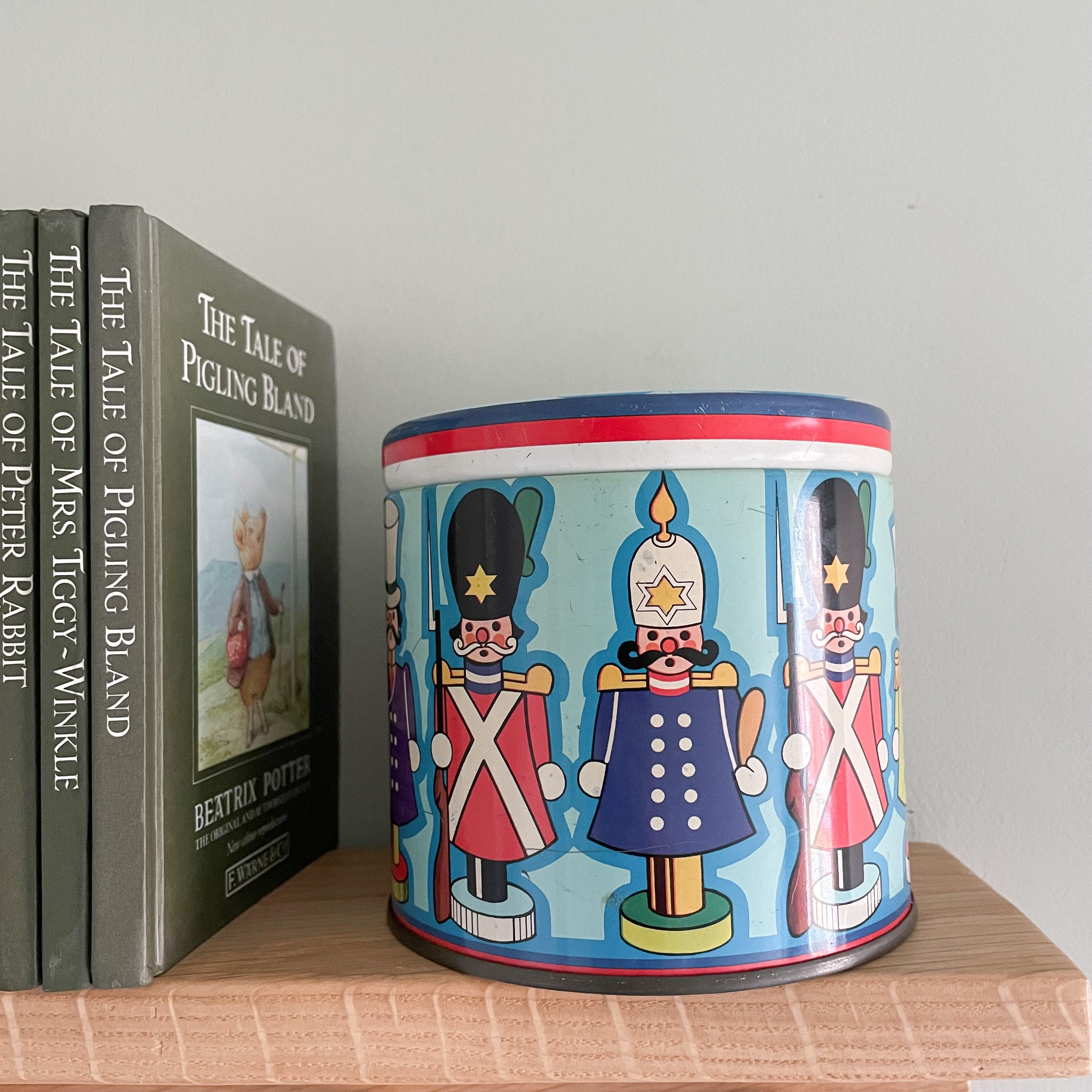 Vintage children’s tin featuring soldier - Moppet