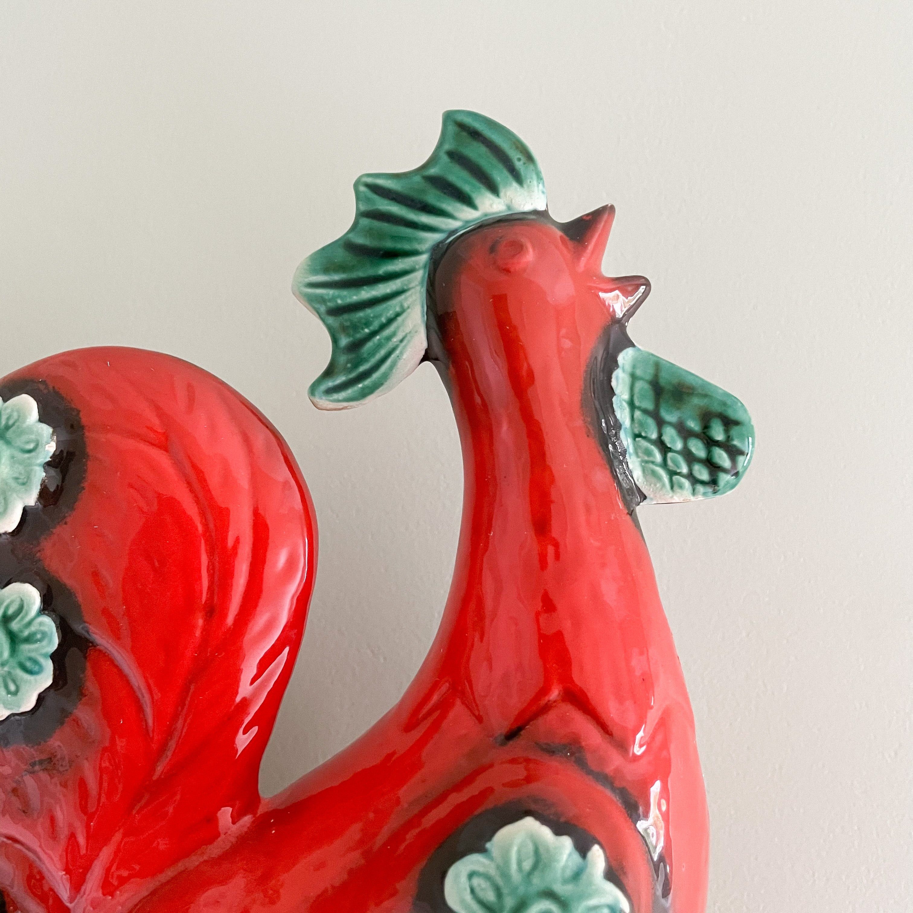 Vintage ceramic money box / piggy bank cockerel rooster - Moppet