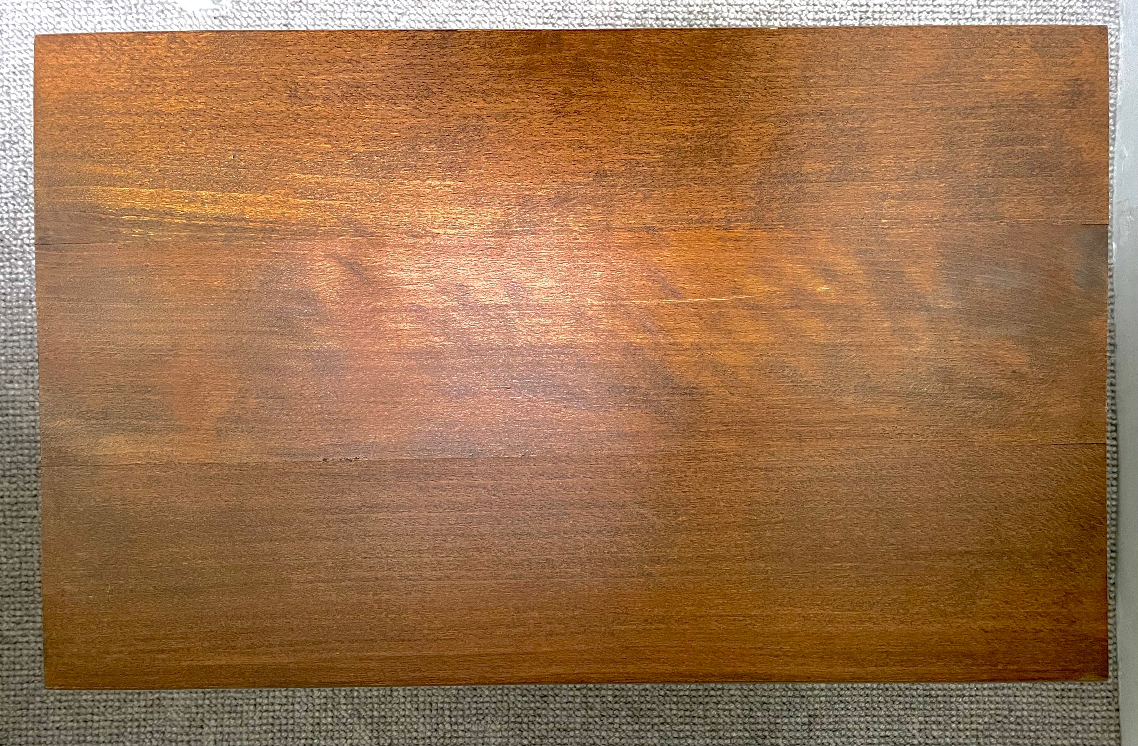 Vintage French oak bobbin low children’s table, coffee table or side table - Moppet