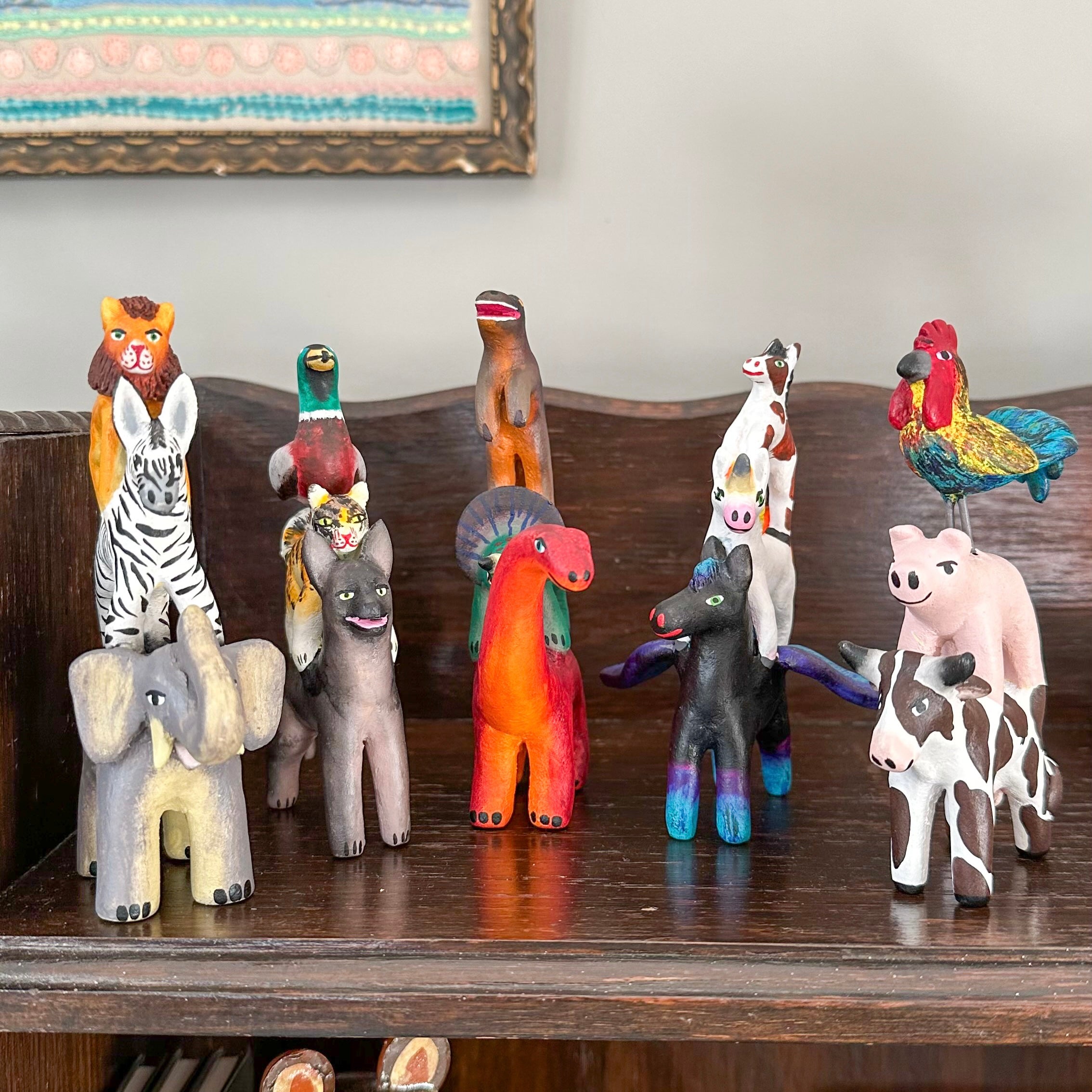 'Mexican Menagerie' ceramic sculptures