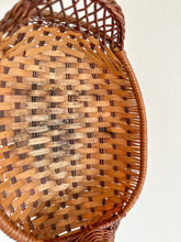 Load image into Gallery viewer, Vintage red wicker/rattan duck Easter display basket - Moppet

