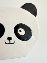 Load image into Gallery viewer, Vintage ceramic panda piggy bank or money box, black and white - Moppet
