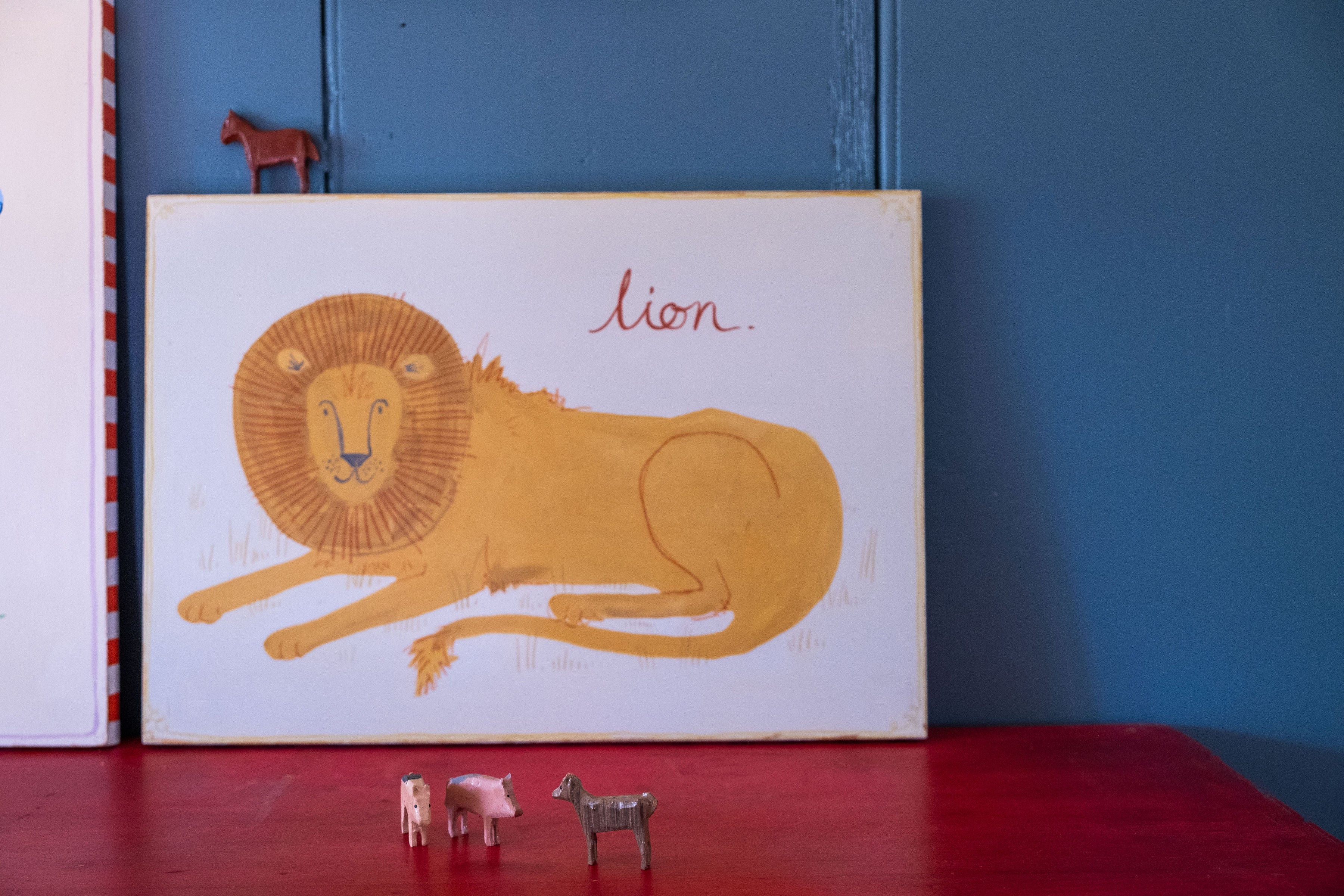 ‘Lion’, Gabriella Moxey X Moppet Mini Curators Collection, 2024 (as seen on TV’s ‘Portrait Artist of the Year 2024’) - Moppet