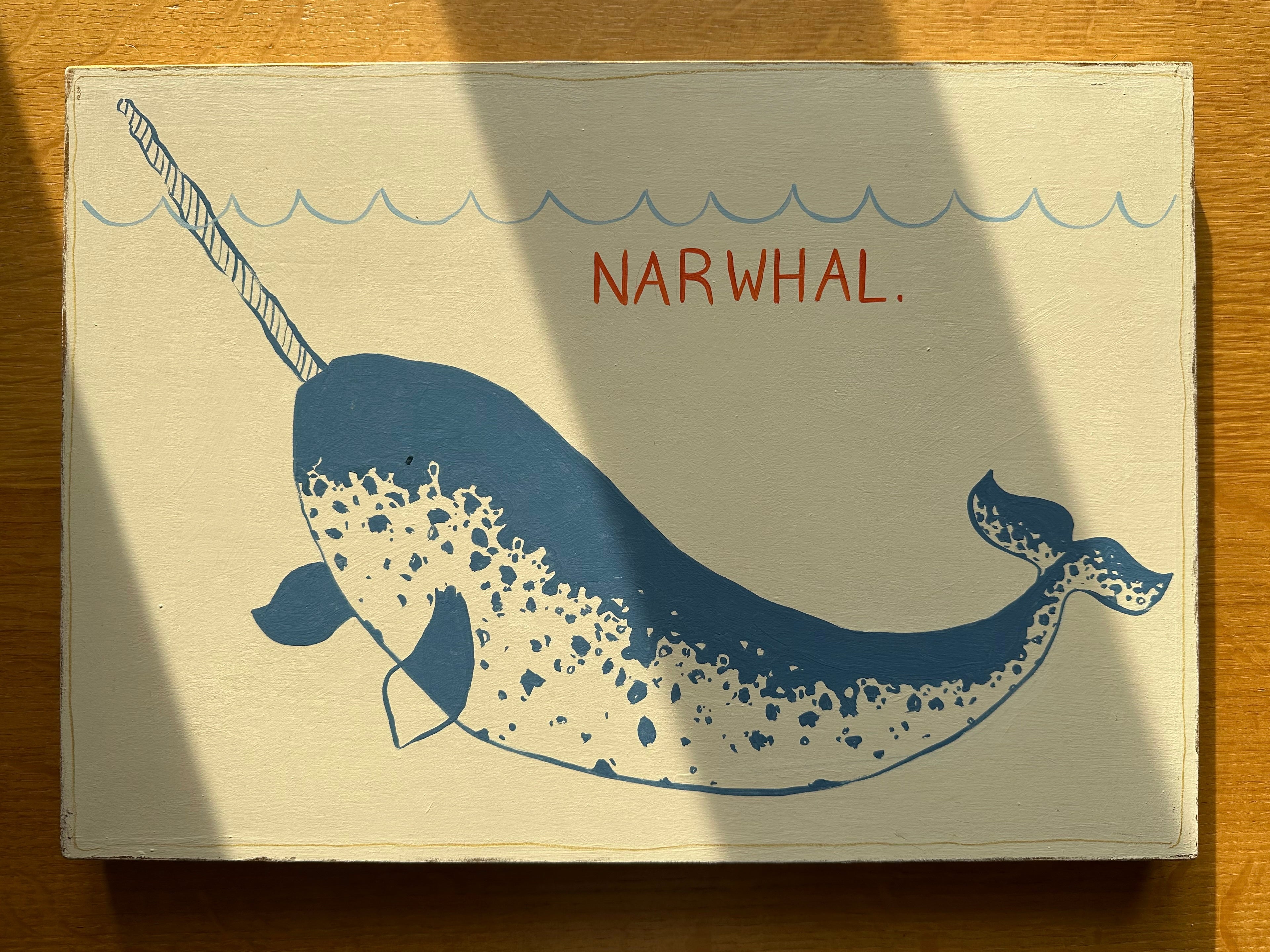 ‘Narwhal’, Gabriella Moxey X Moppet Mini Curators Collection, 2024 (as seen on TV’s ‘Portrait Artist of the Year 2024’) - Moppet