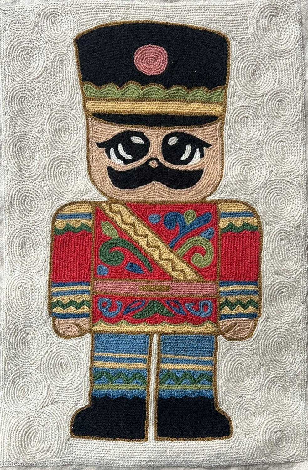 Handmade folk art Toy Soldier crewel wall hanging tapestry | Sumbal | PREORDER - Moppet