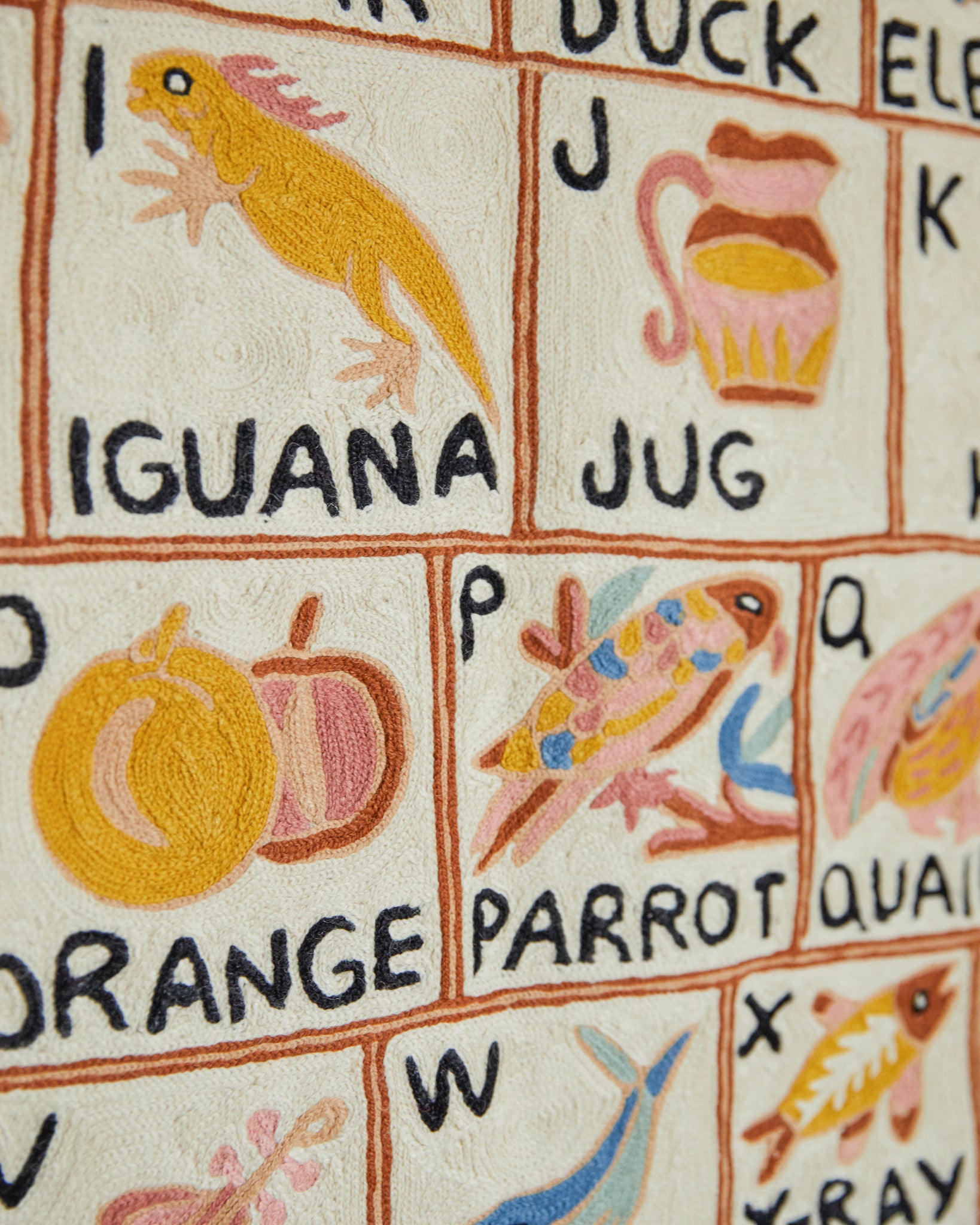 Alphabet tapestry, Aru (landscape)