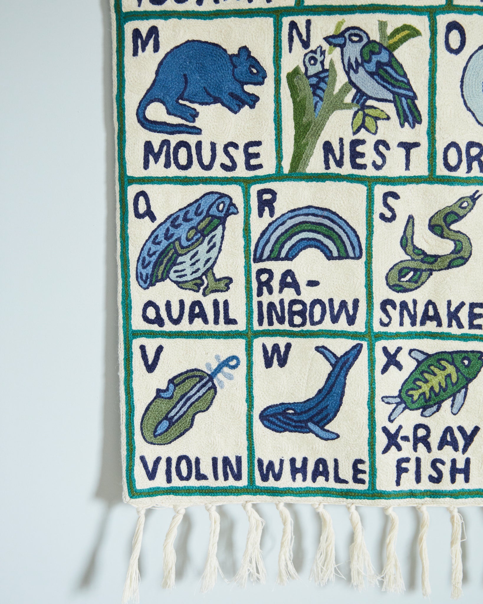Alphabet tapestry, Machoi