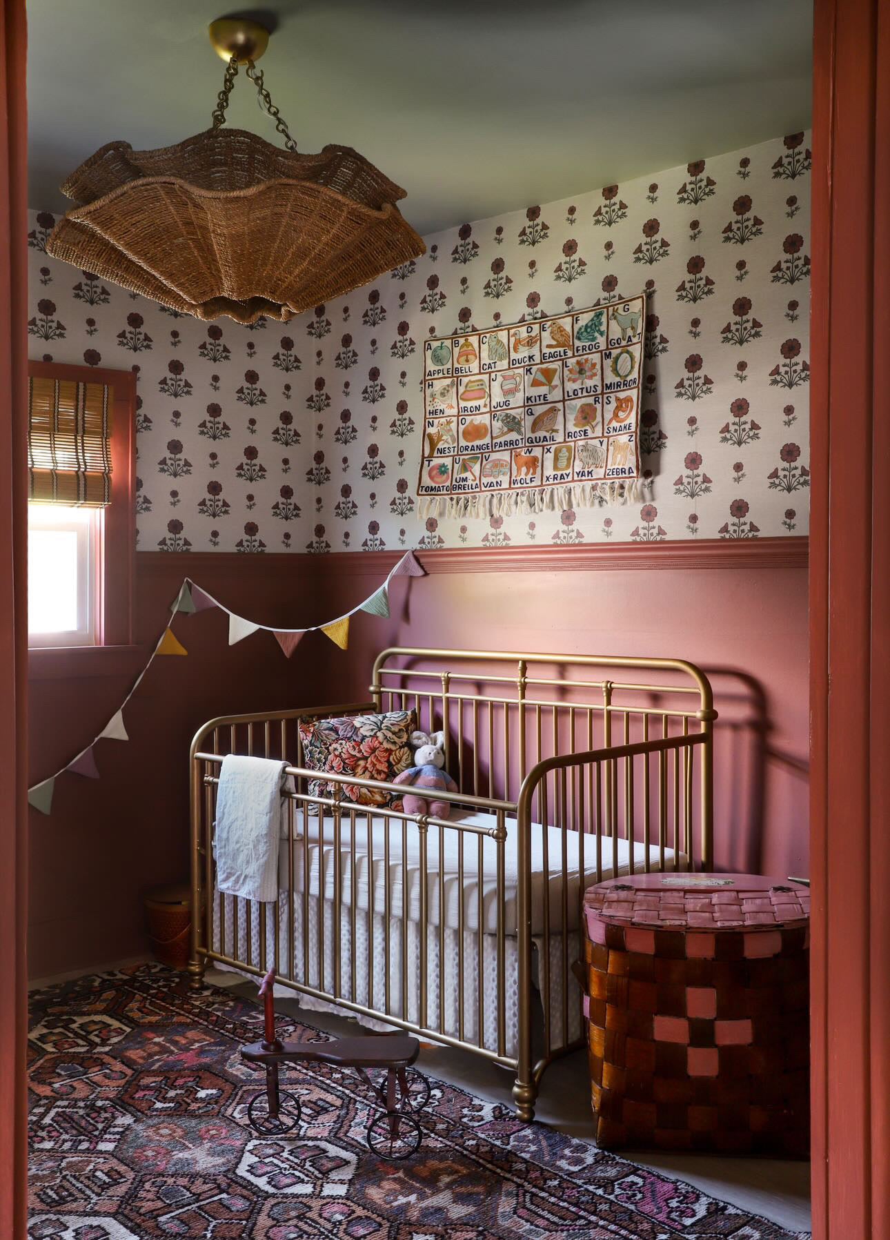 Handmade alphabet ABC crewel wall hanging tapestry |  Tarsar - Moppet