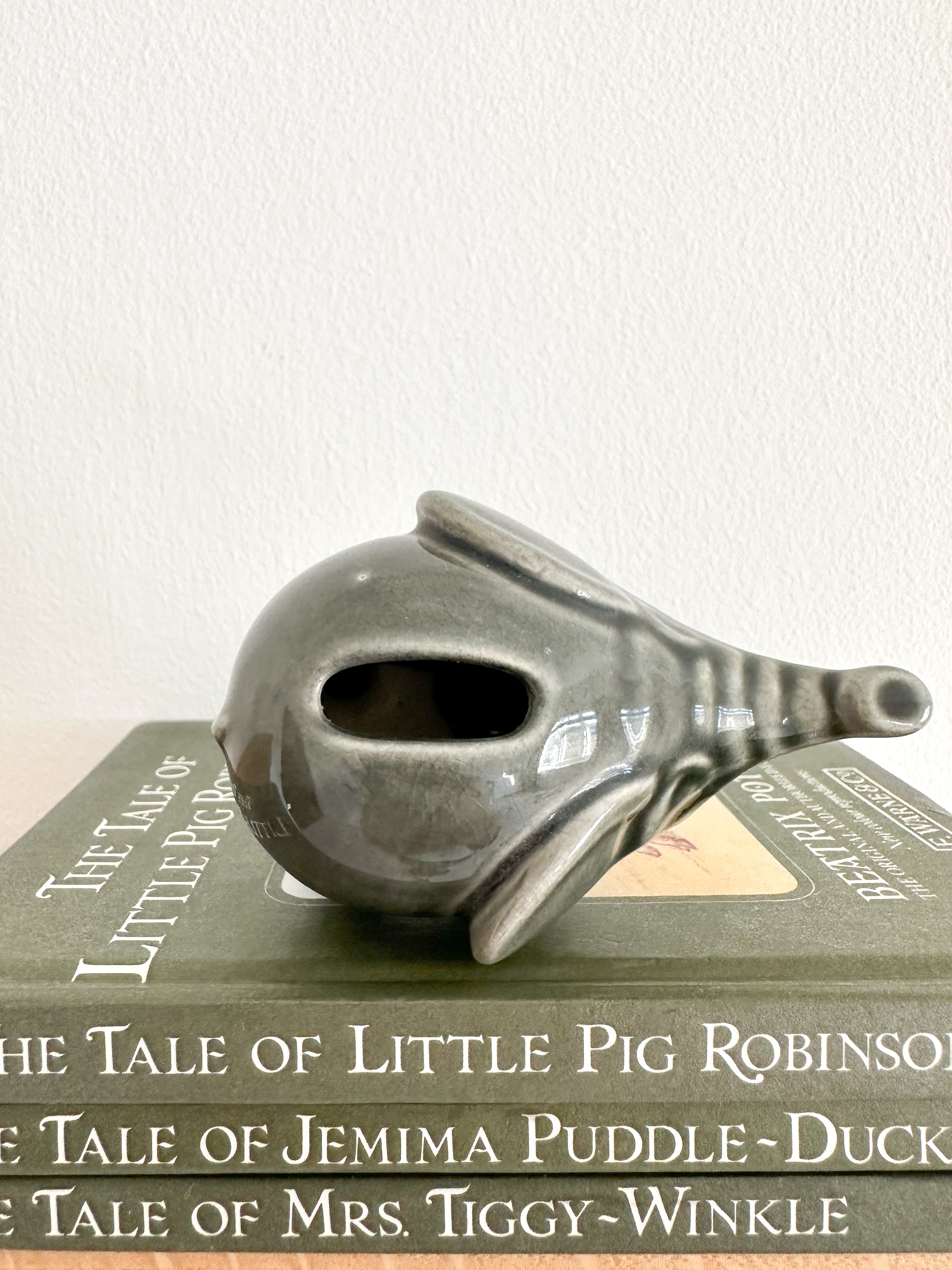 Vintage ceramic miniature elephant piggy bank or money box - Moppet