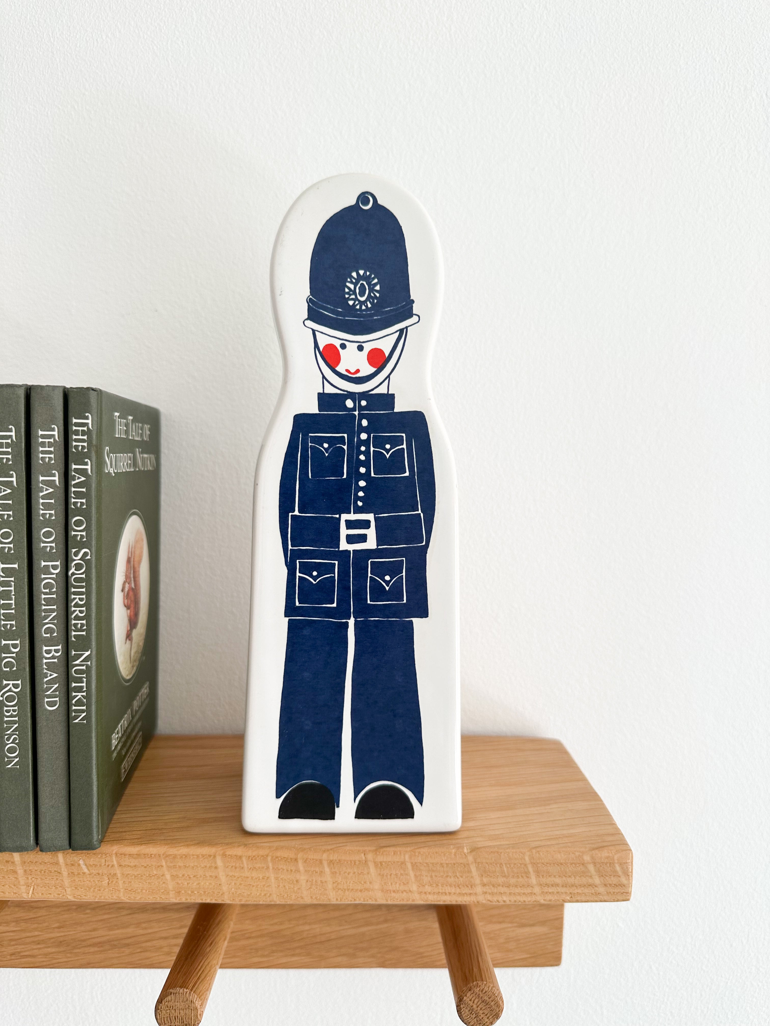 Vintage 1960s rare ceramic policeman/police officer piggy bank or money box, by Carlton Ware, designed by Vivienne Brennan and made in Britain - Moppet