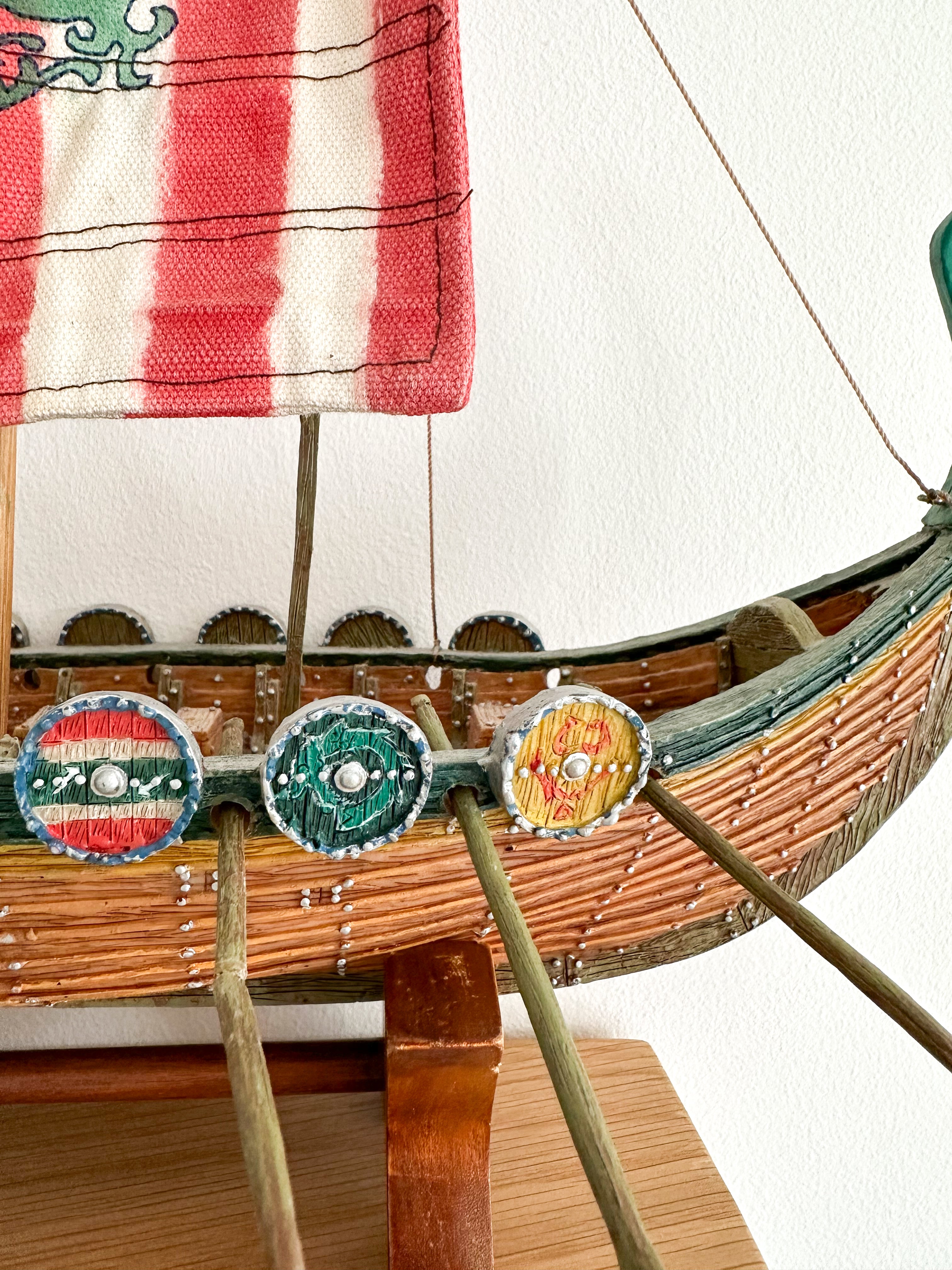 Vintage model Viking ship - Moppet