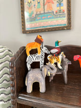 Load image into Gallery viewer, &#39;Mexican menagerie&#39; ceramic sculpture | Dinosaurs  (Diplodocus, Triceratops, T-Rex) - Moppet
