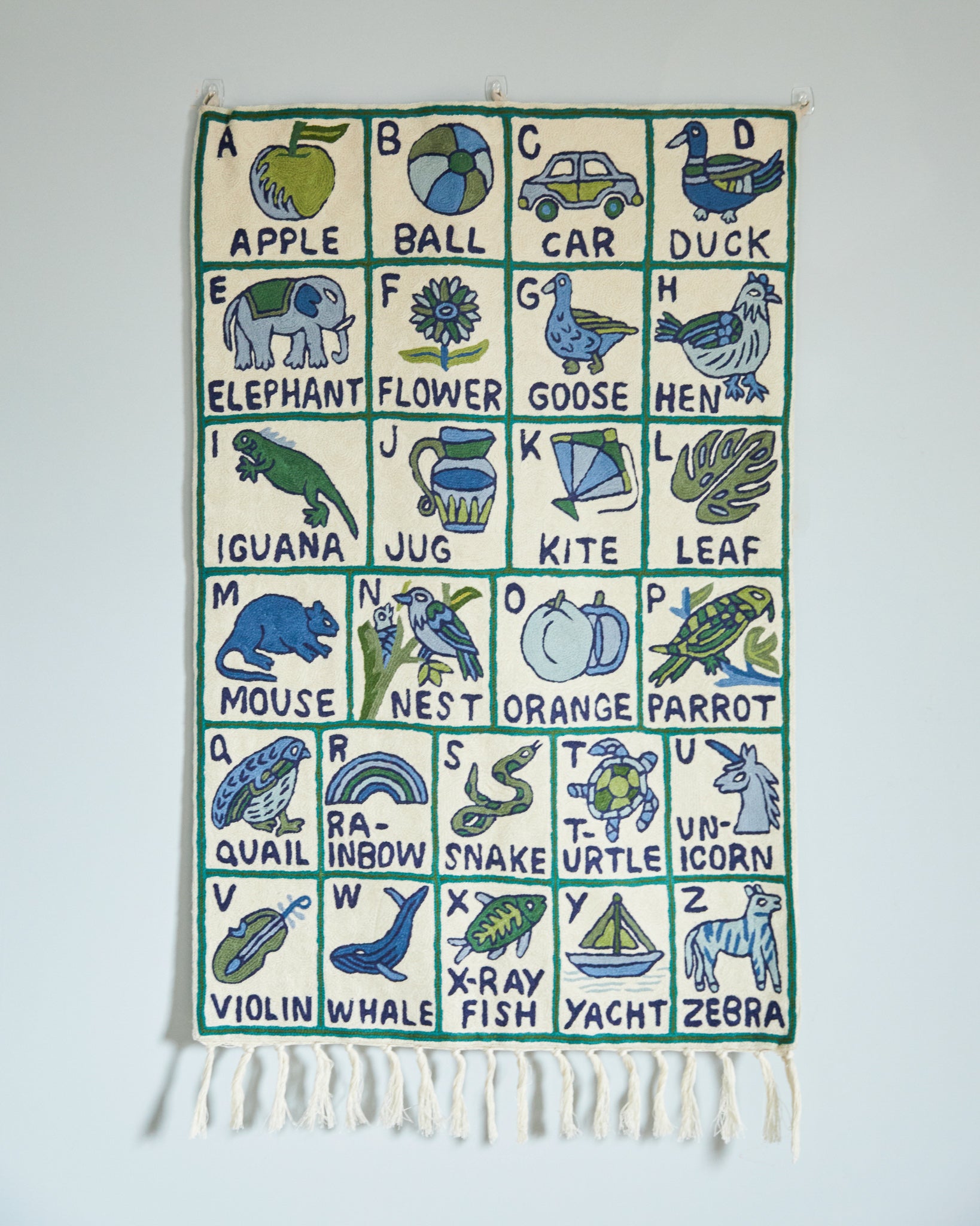 Alphabet tapestry, Machoi