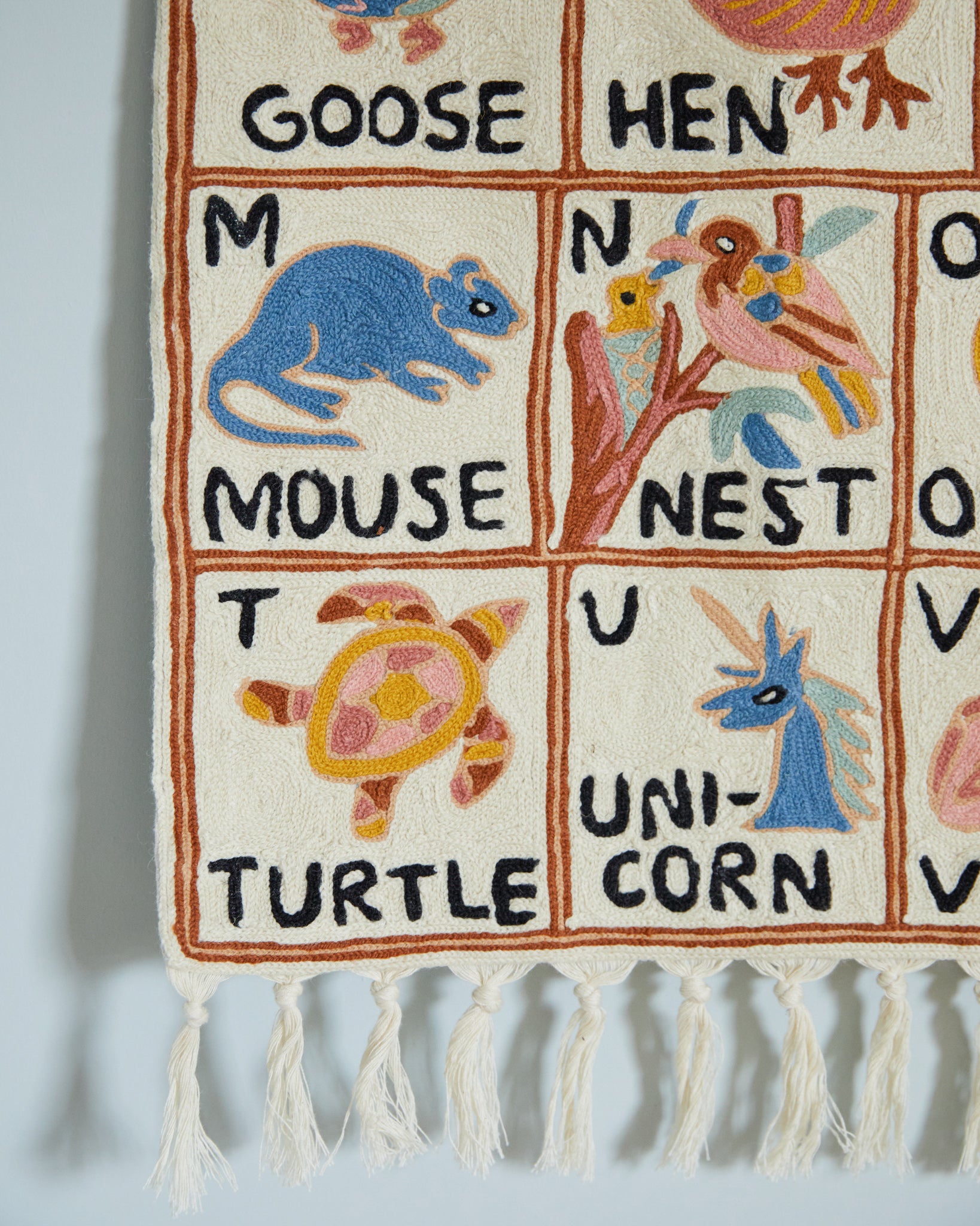 Alphabet tapestry, Aru (landscape)