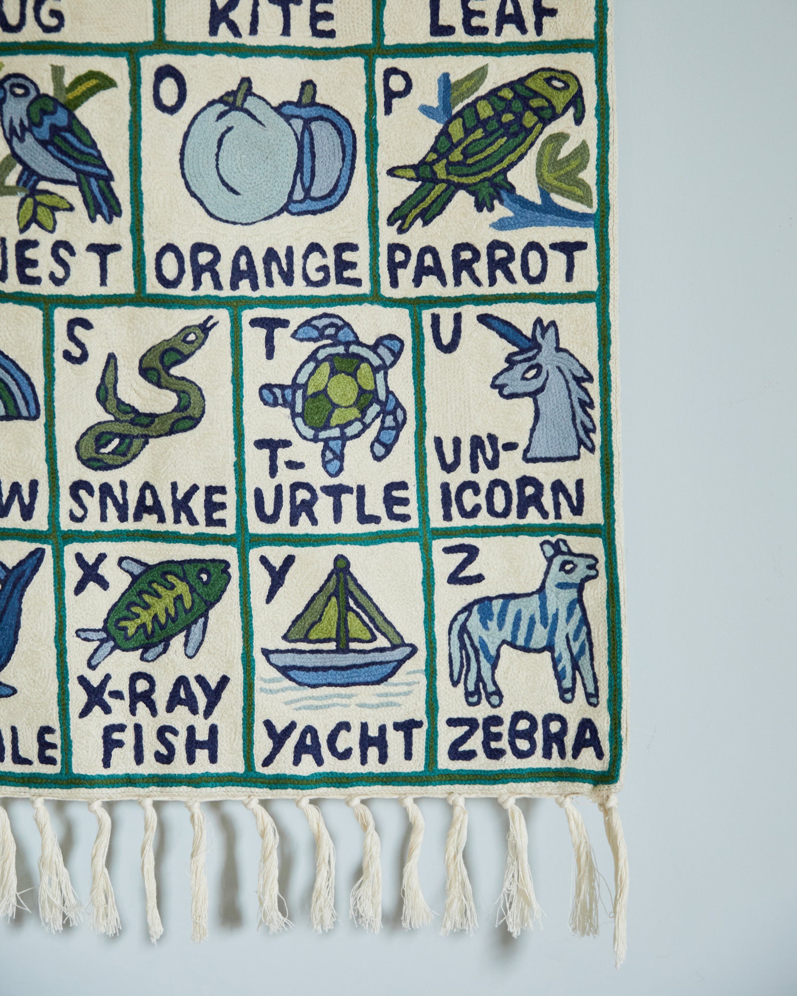Alphabet tapestry, Machoi