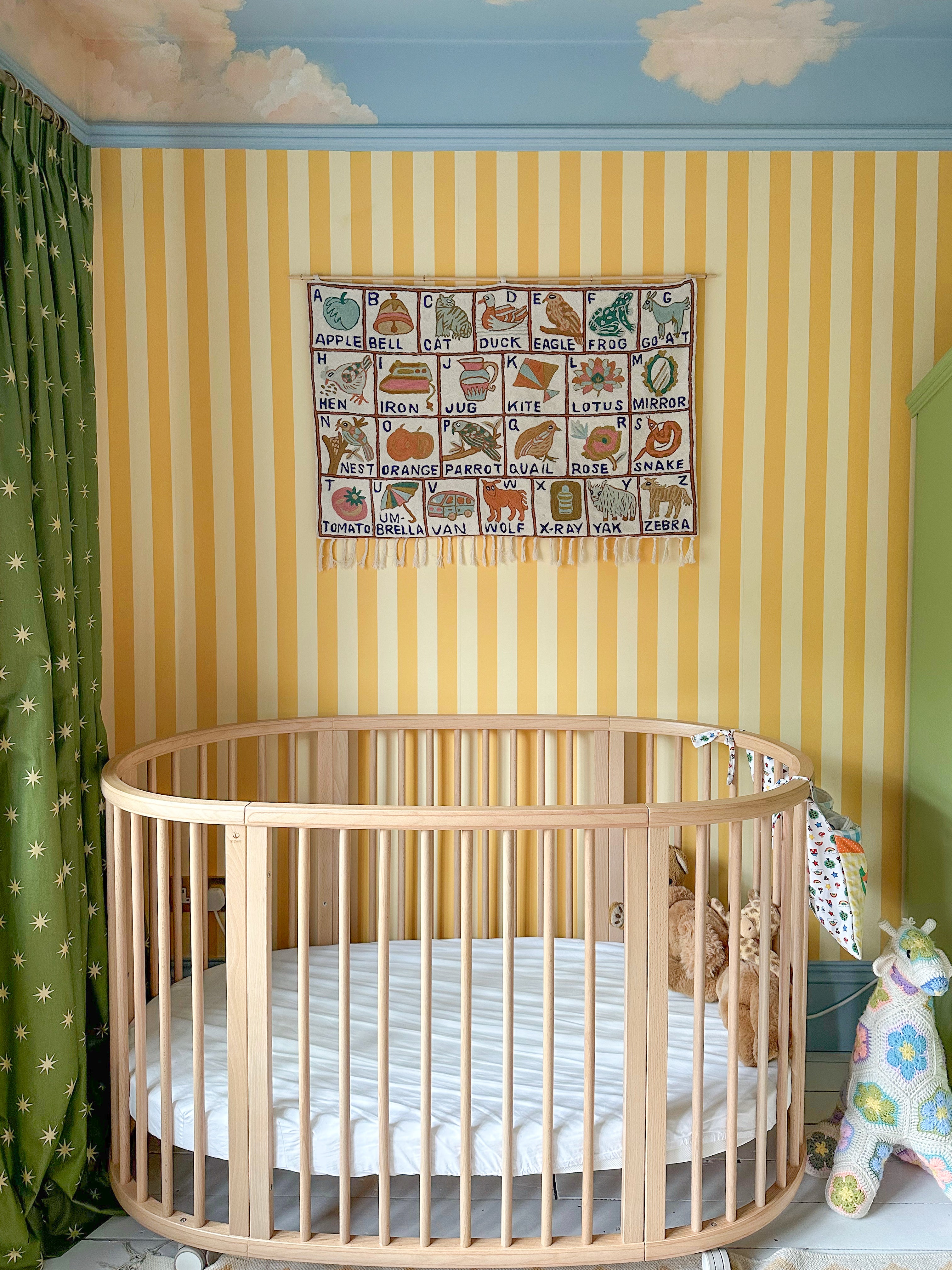 Handmade alphabet ABC crewel wall hanging tapestry |  Tarsar - Moppet